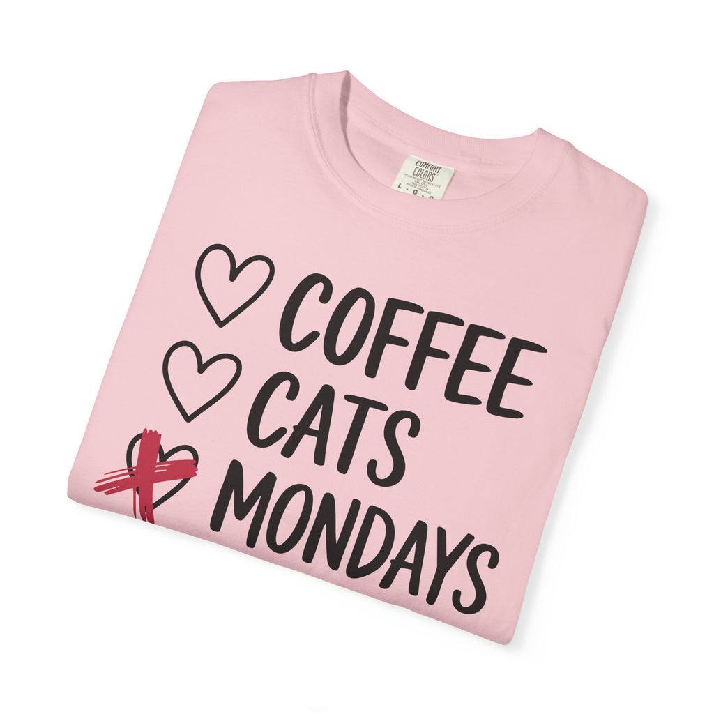 Coffee Cats Not Mondays Shirt – Funny Cat Lover Tee