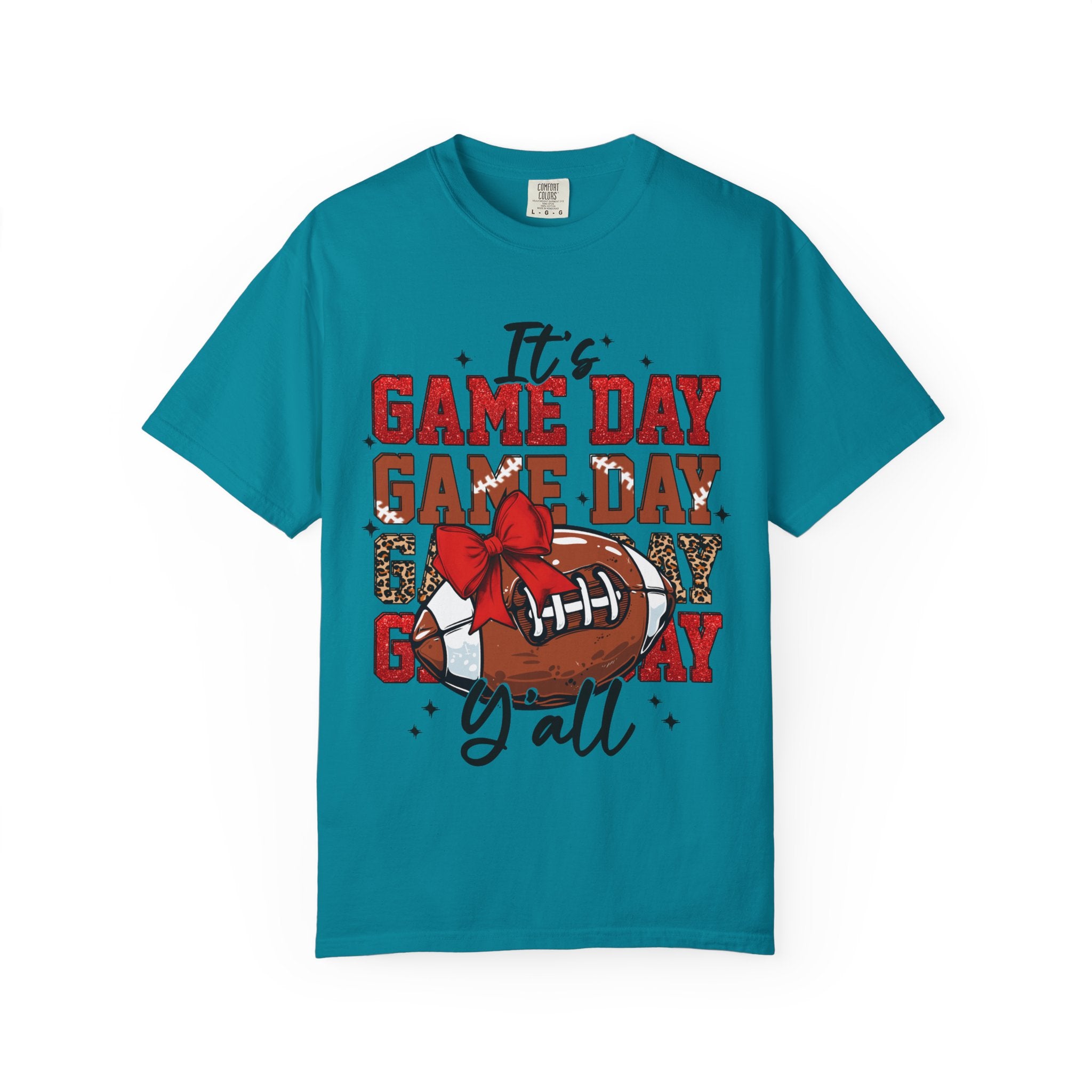 It’s Game Day Y’all | Football Graphic T-Shirt with Bow
