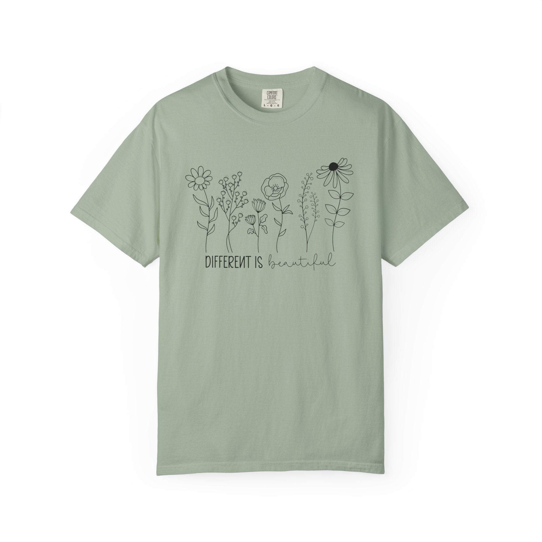Different Is Beautiful Wildflower Shirt – Embrace Uniqueness Tee