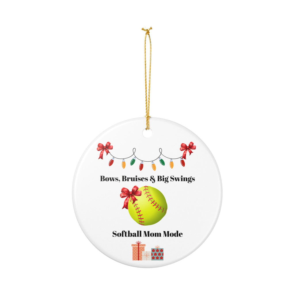 Softball Mama Ornament – Christmas Tree Decoration for Sports Moms