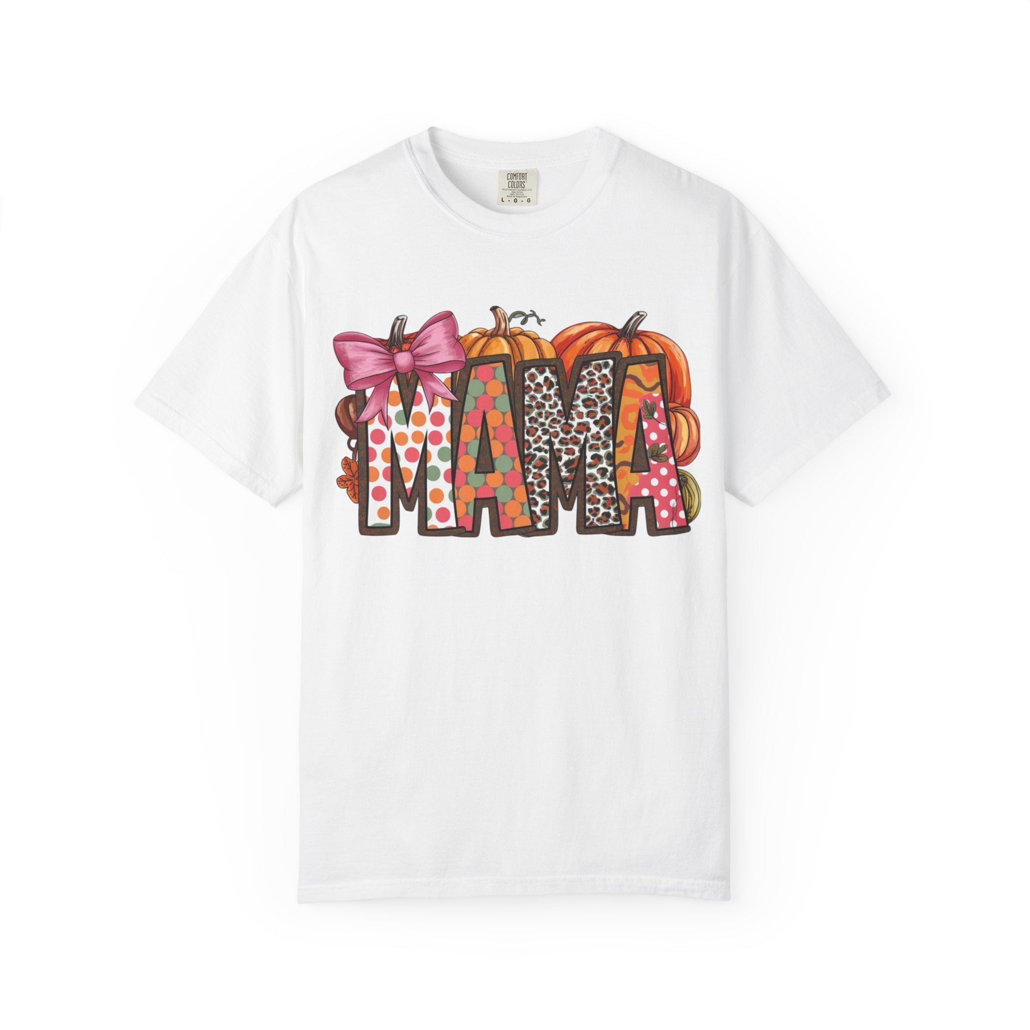 Mama Fall Shirt | Cute Pumpkin Graphic Tee for Moms | Autumn Casual T-Shirt