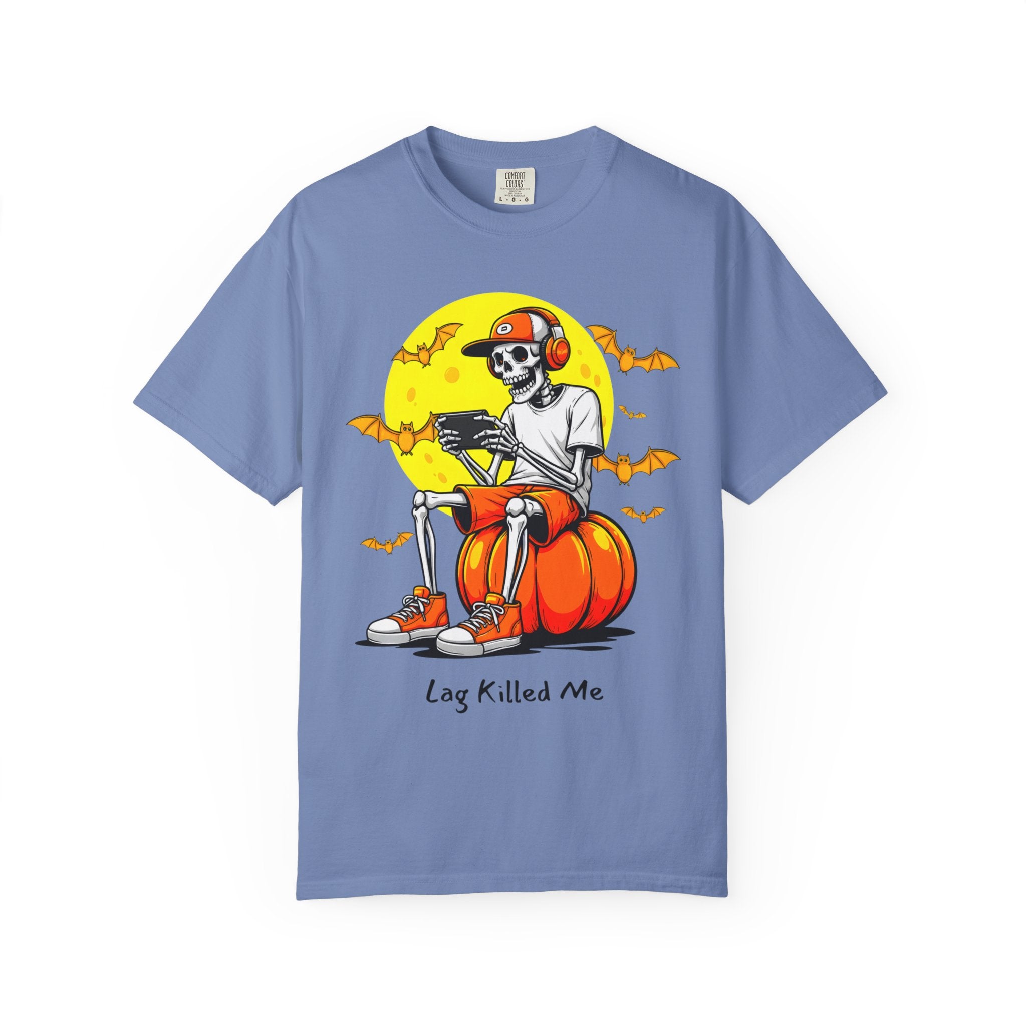 Lag Killed Me Gamer Skeleton Tee
