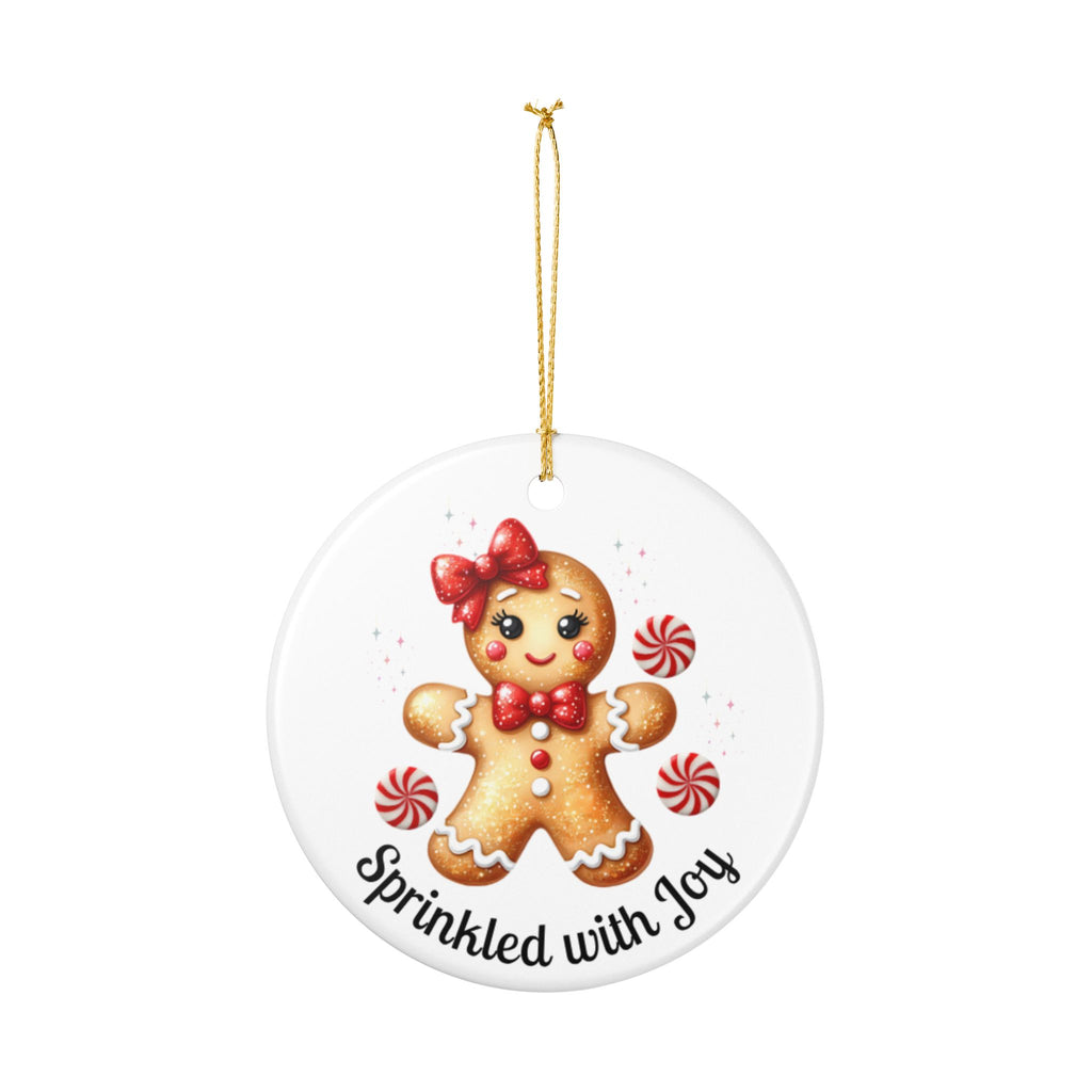 Sprinkled with Joy Gingerbread Girl Ornament – Cute Holiday Decor
