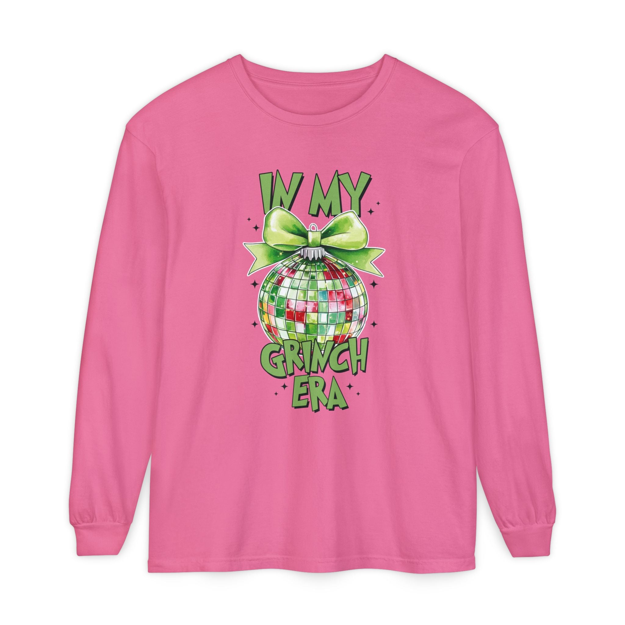 In My Grinch Era Shirt – Funny Christmas Tee with Disco Ornament