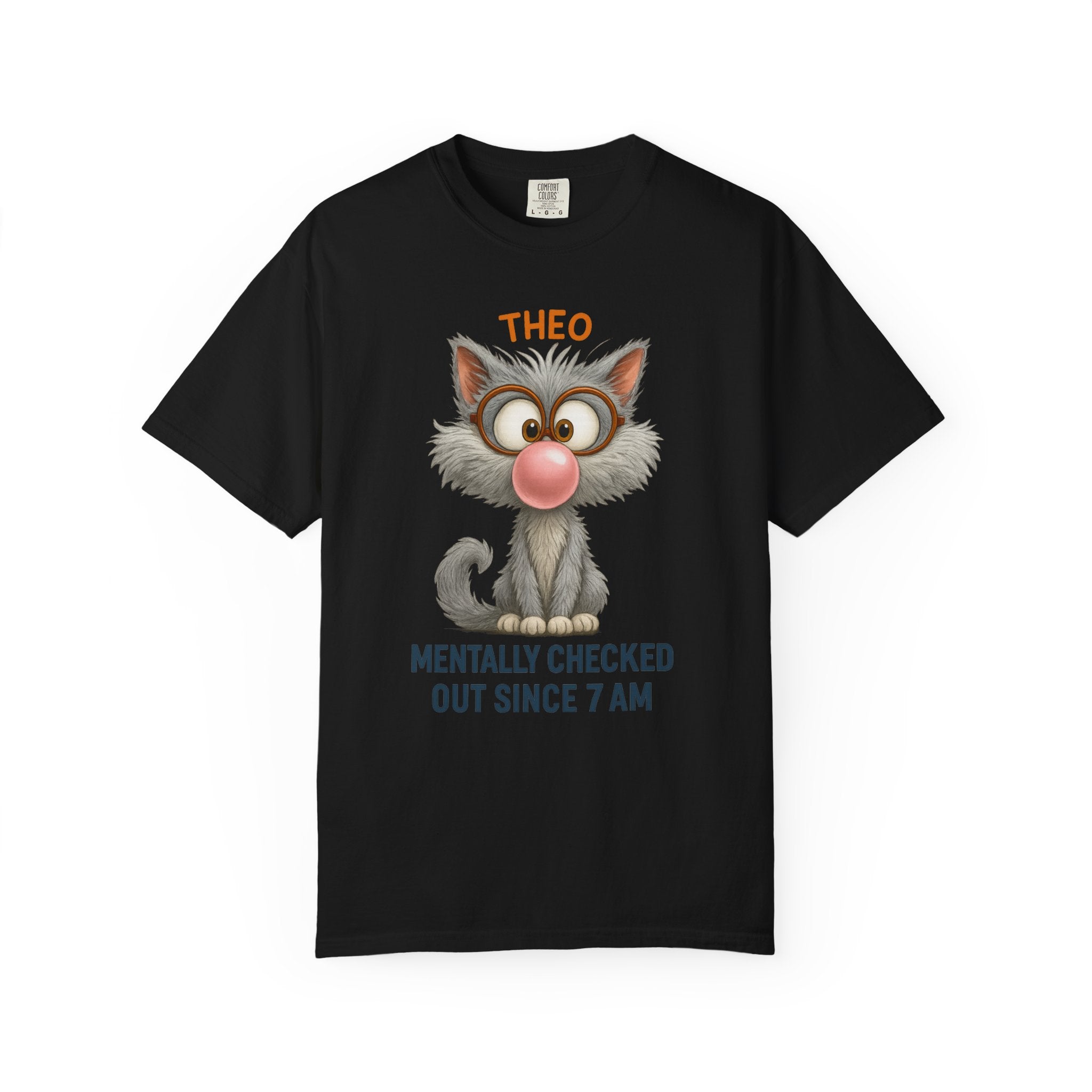 Mentally Checked Out Cat Shirt – Funny Personalized Name Tee