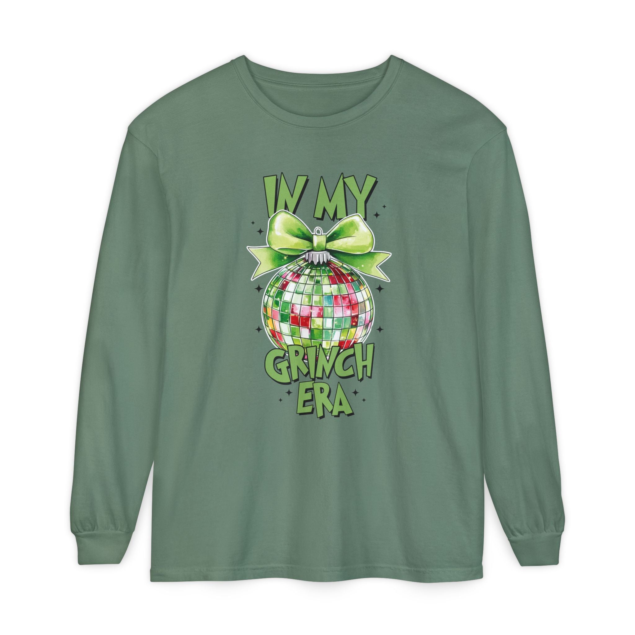 In My Grinch Era Shirt – Funny Christmas Tee with Disco Ornament