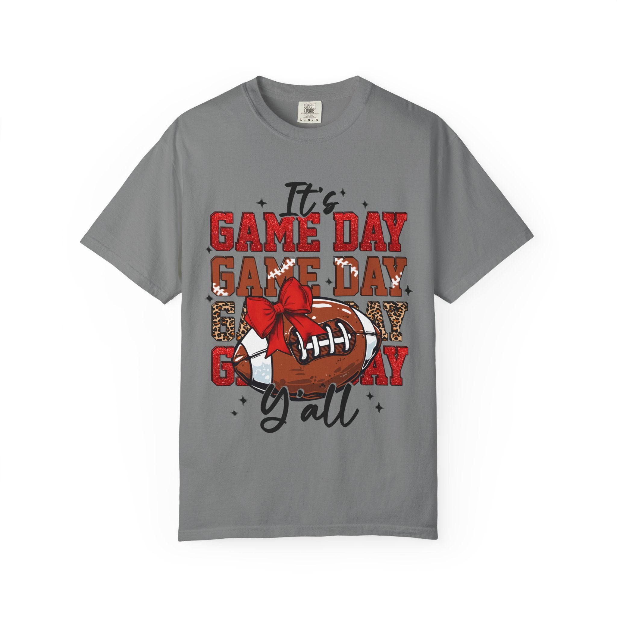 It’s Game Day Y’all | Football Graphic T-Shirt with Bow