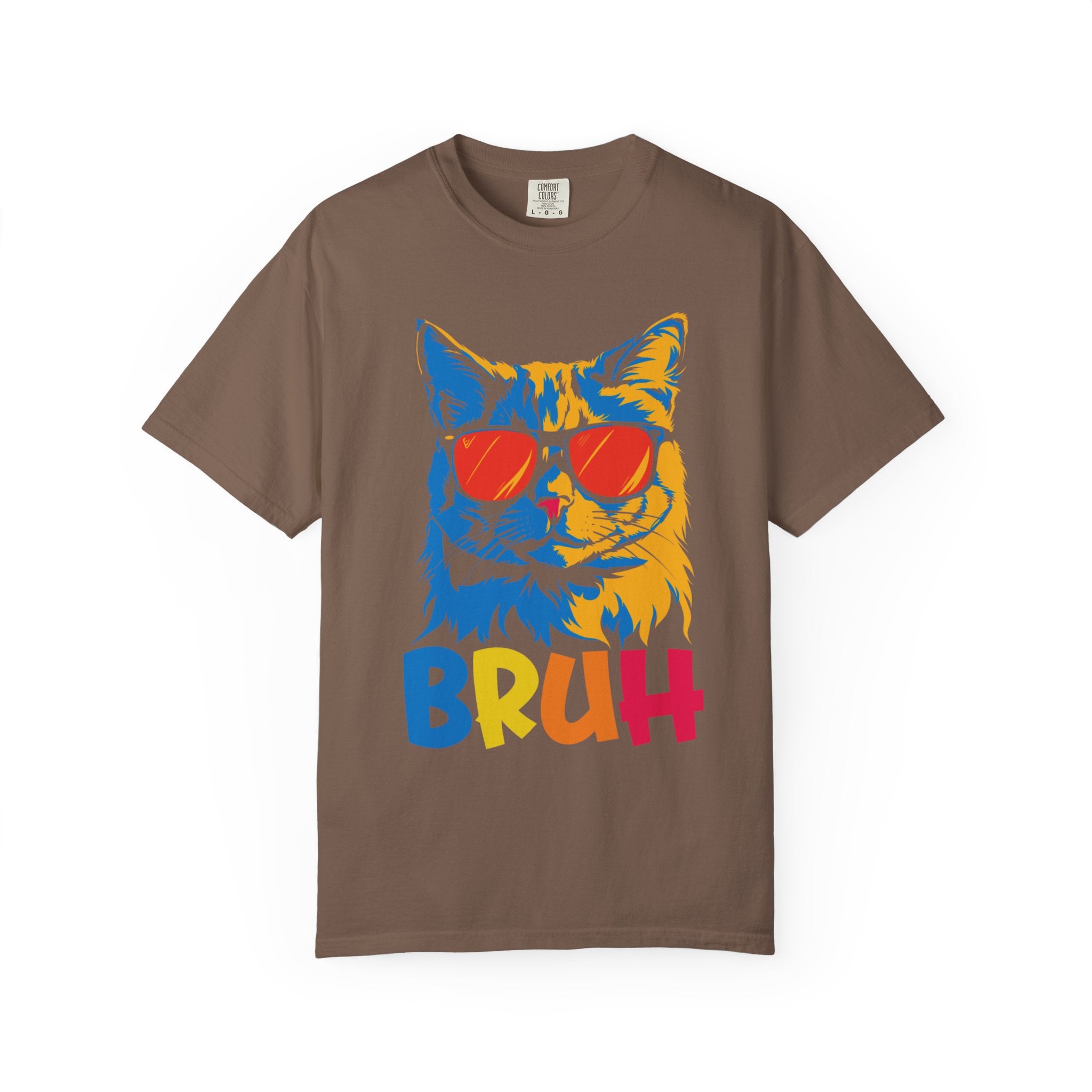 Bruh Cat T-Shirt – Funny Cool Cat Meme Tee with Sunglasses