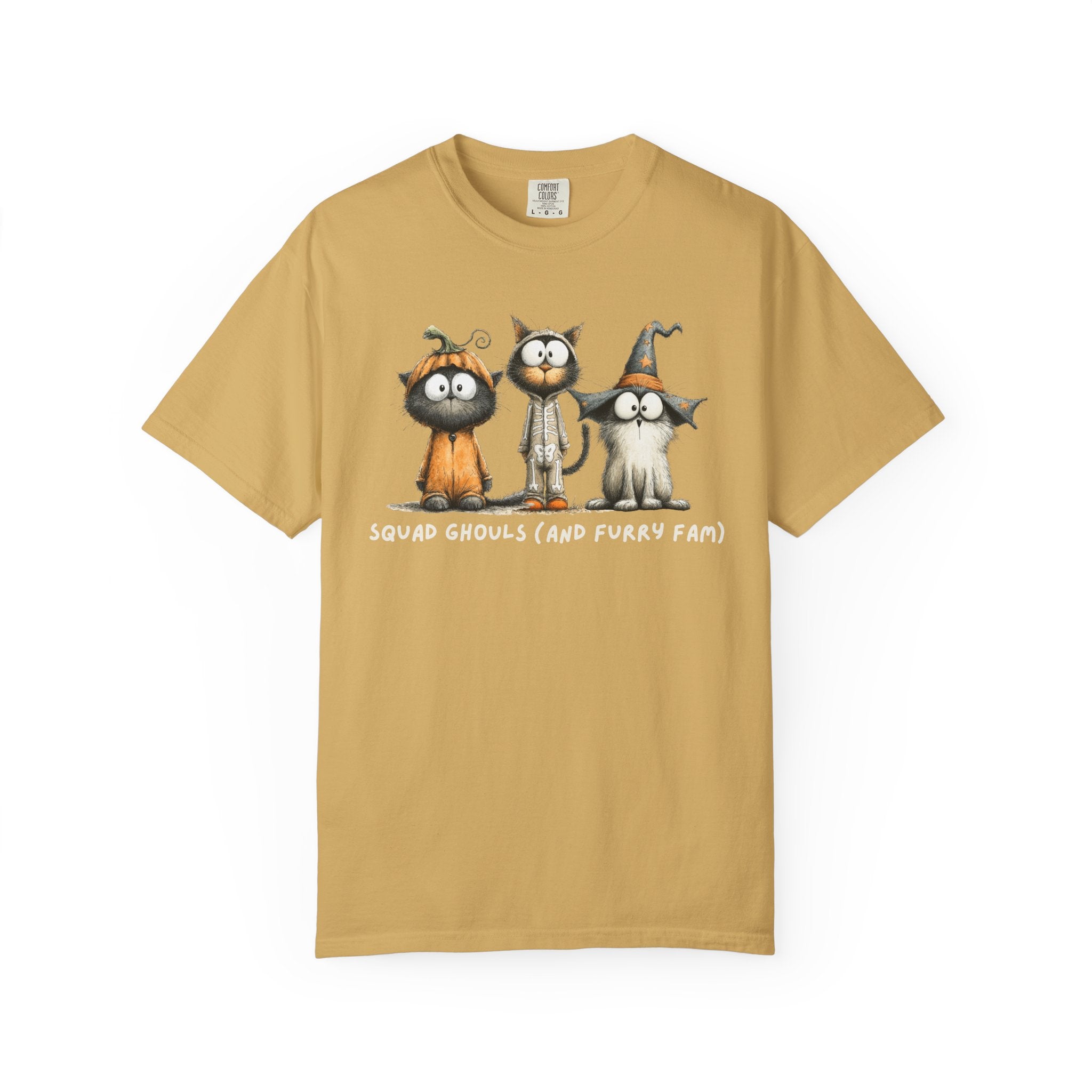 Squad Ghouls (and Furry Fam) Halloween Shirt | Funny Cat Squad Tee