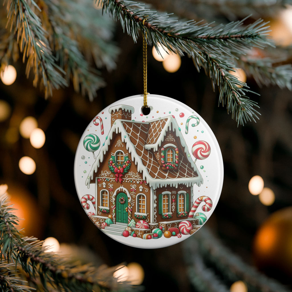 Gingerbread House Christmas Ornament – Candyland Holiday Decor