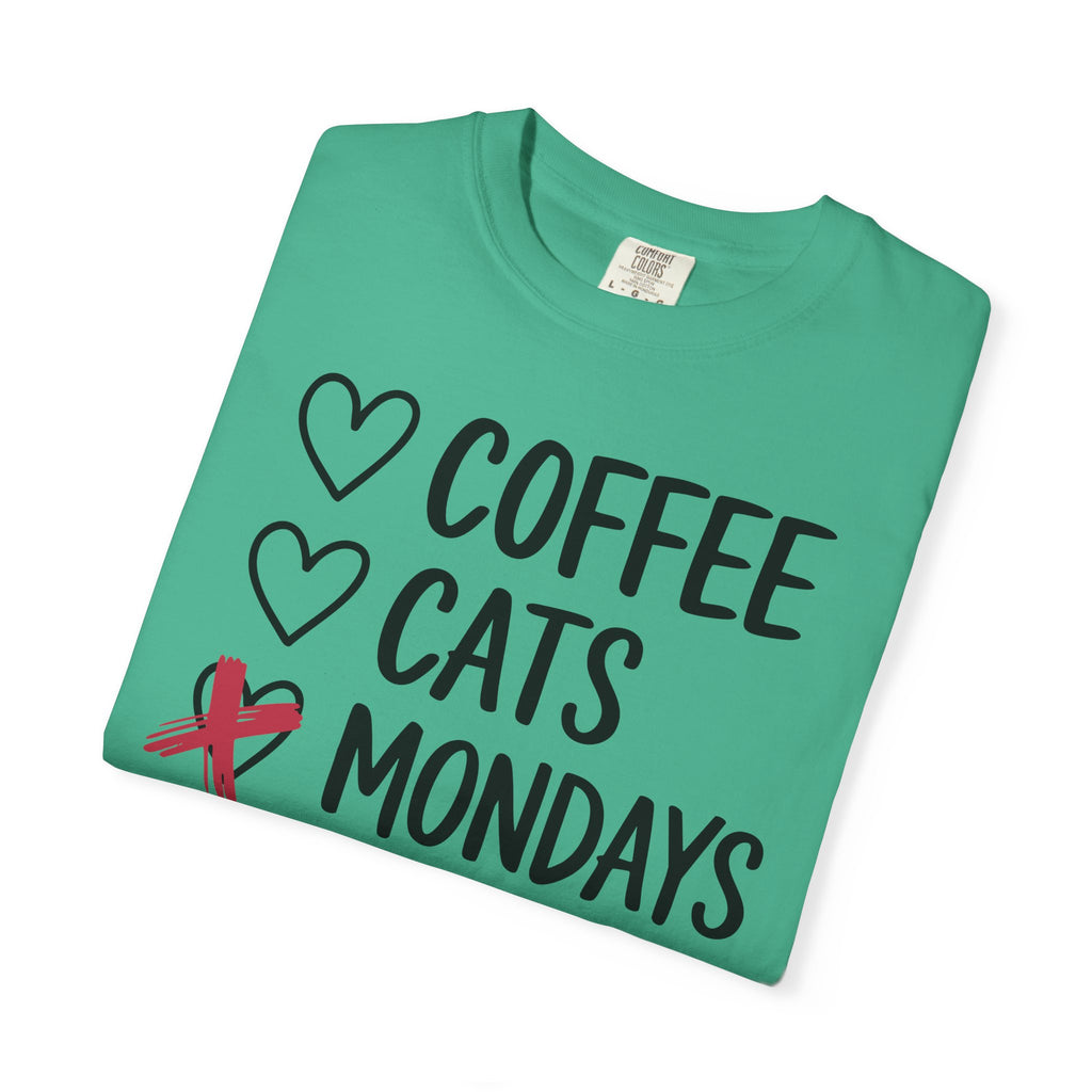 Coffee Cats Not Mondays Shirt – Funny Cat Lover Tee