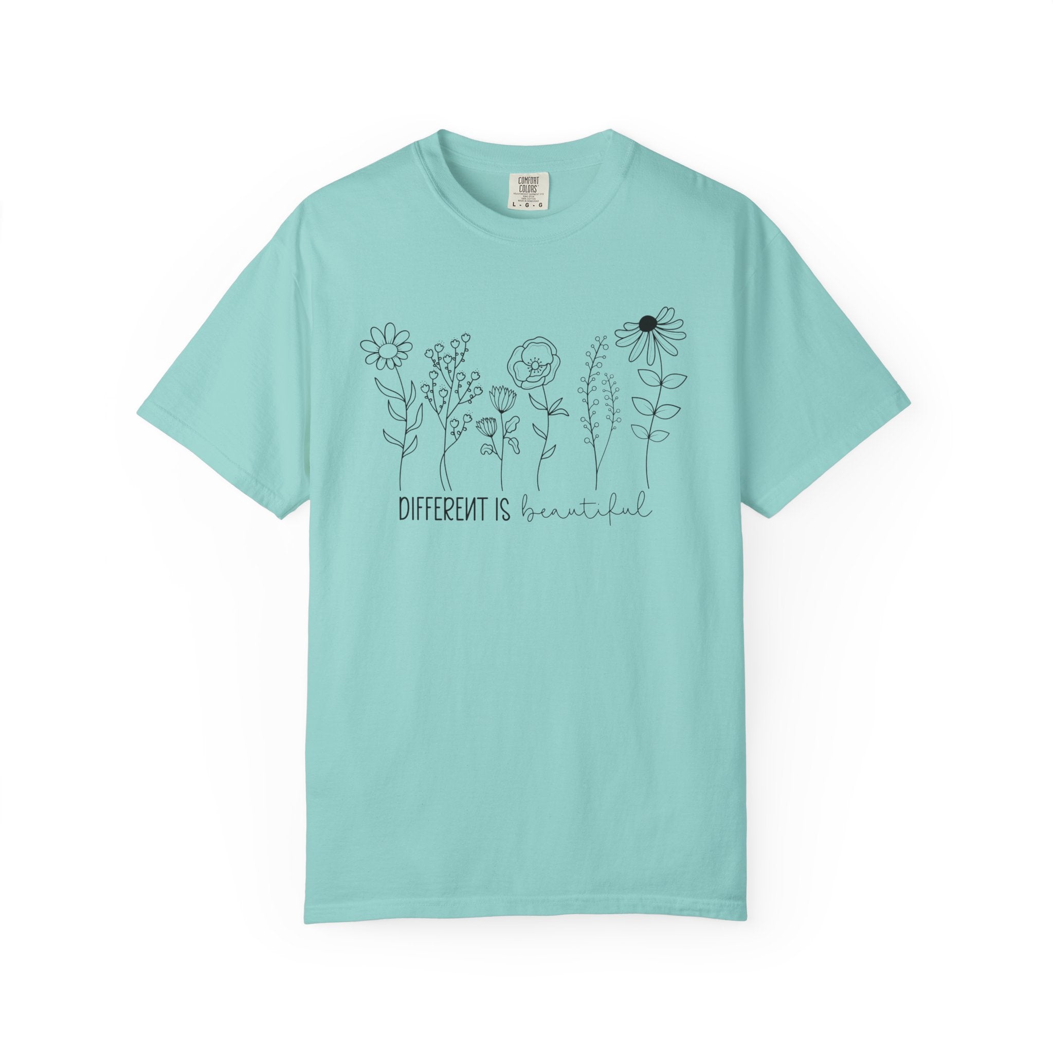 Different Is Beautiful Wildflower Shirt – Embrace Uniqueness Tee