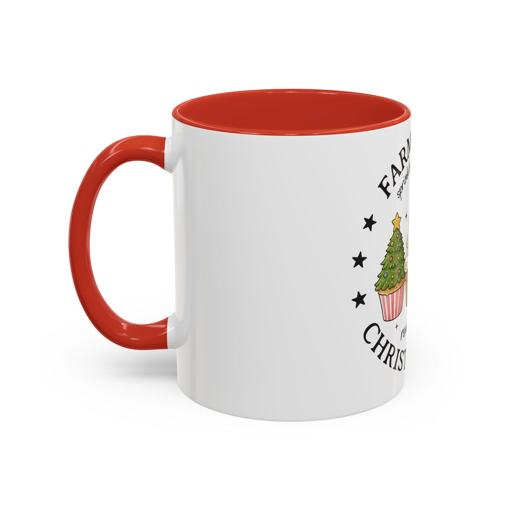 Farm Fresh Christmas Mug – Cupcake Tree, Frosting & Sprinkles Holiday Design