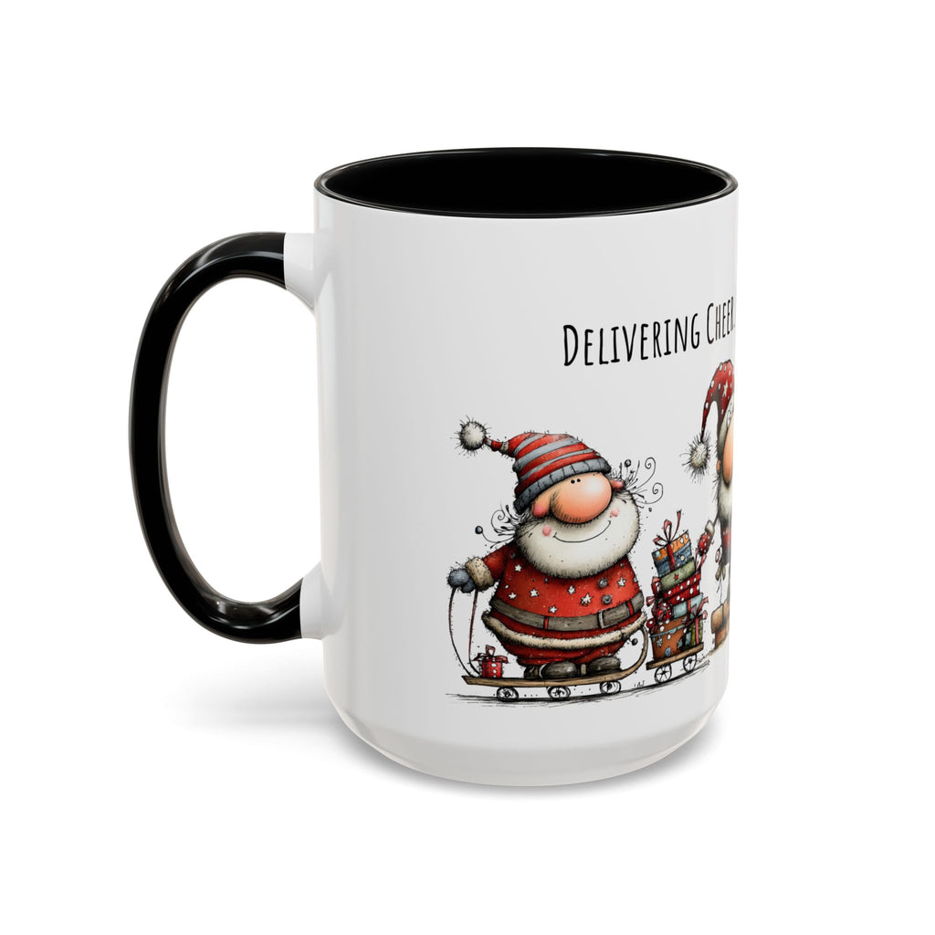 Delivering Cheer Santa Mug | Funny Holiday Coffee Cup