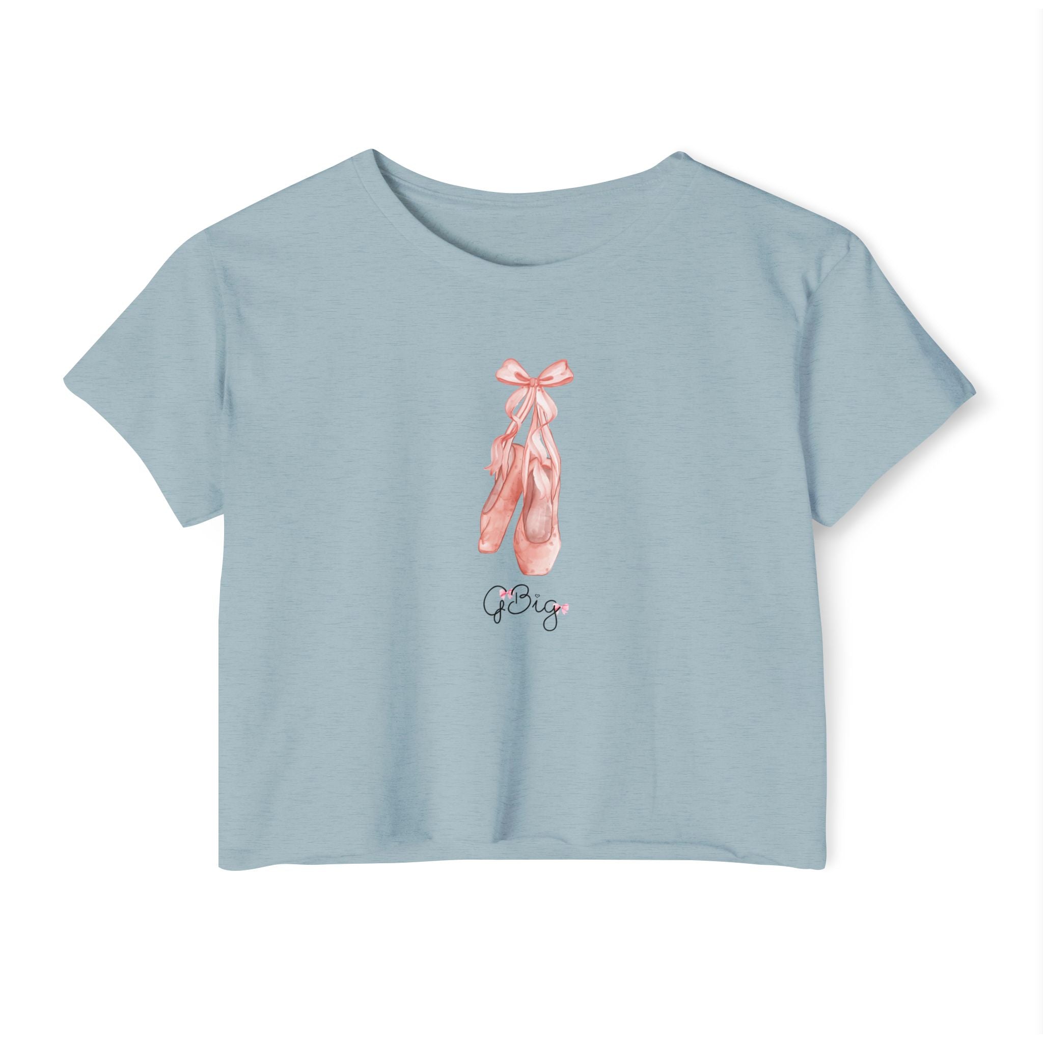 Sorority GBig Crop Top – Pink Bow Grand Big Sister Shirt for Sorority Fam Reveal