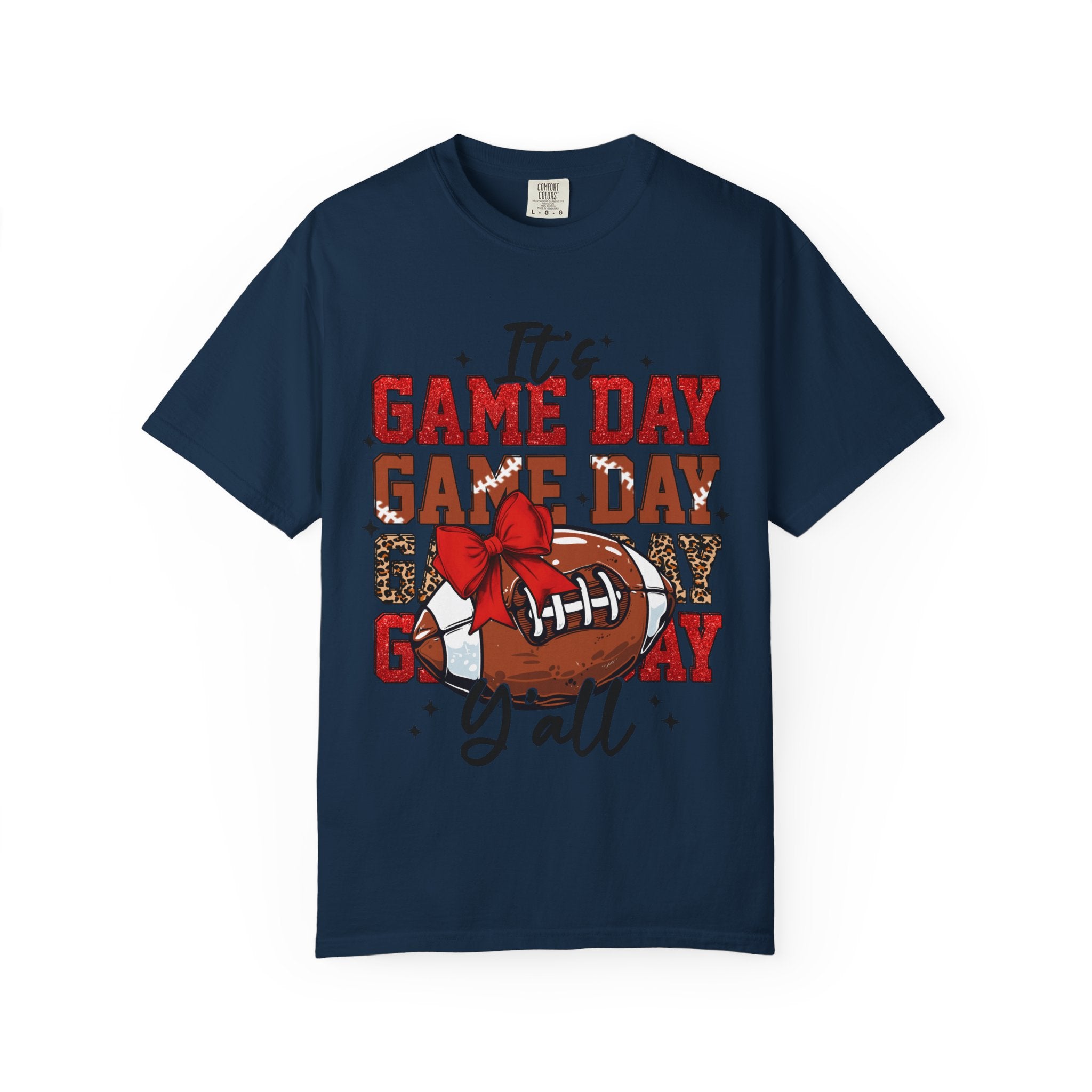 It’s Game Day Y’all | Football Graphic T-Shirt with Bow