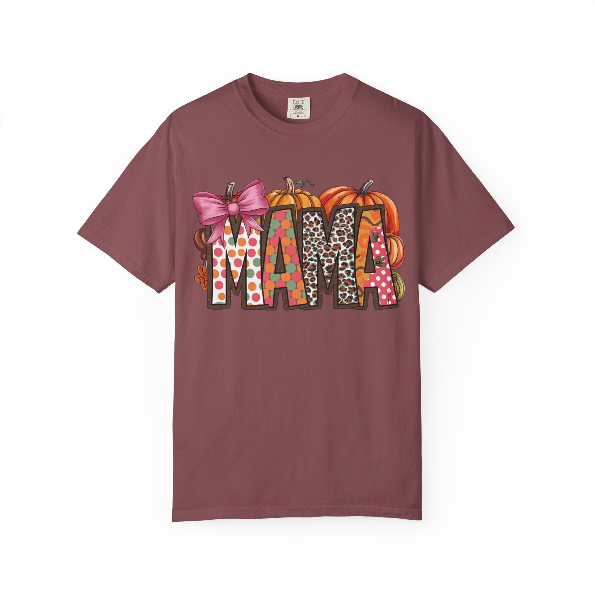 Mama Fall Shirt | Cute Pumpkin Graphic Tee for Moms | Autumn Casual T-Shirt