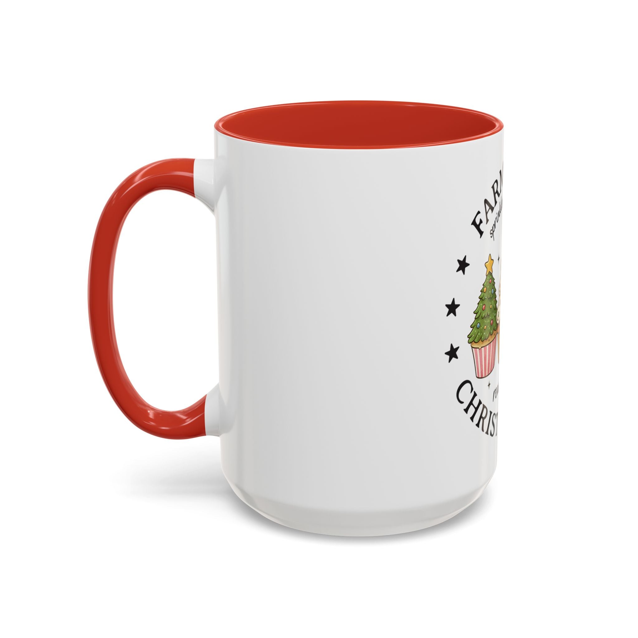 Farm Fresh Christmas Mug – Cupcake Tree, Frosting & Sprinkles Holiday Design