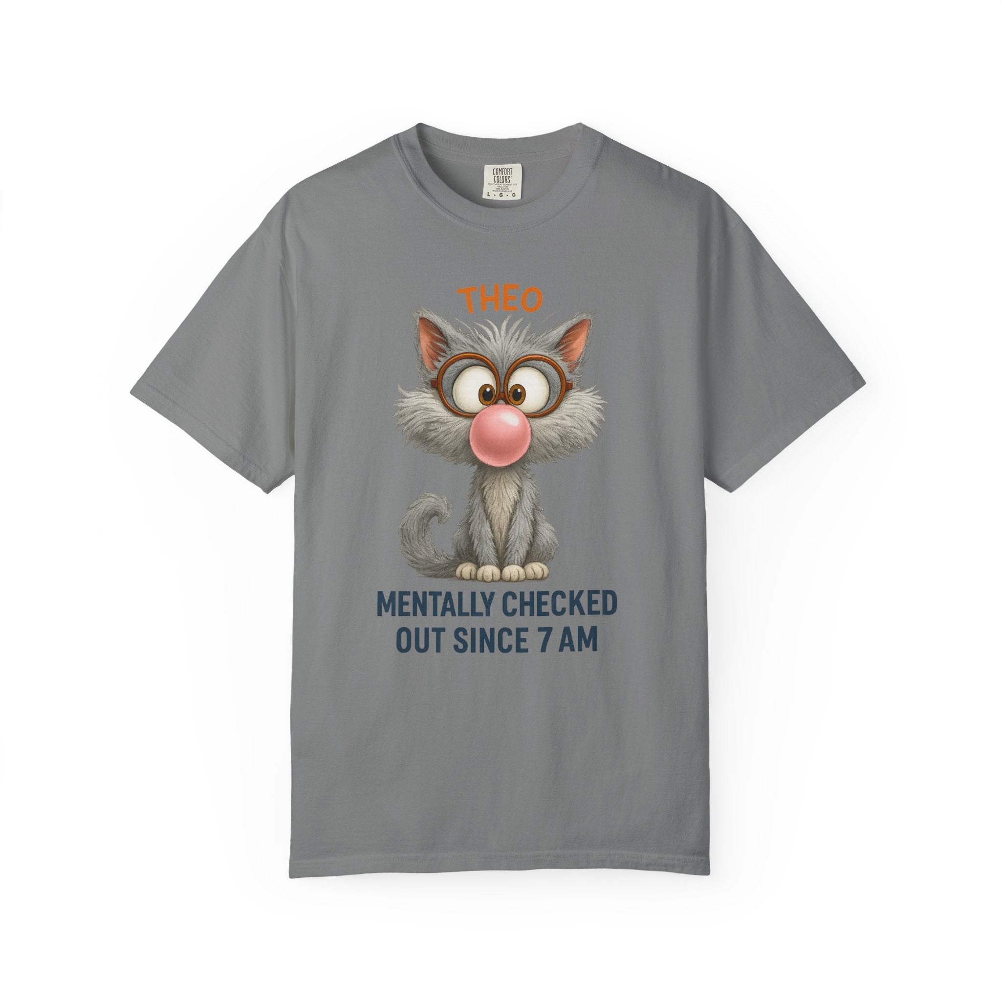 Mentally Checked Out Cat Shirt – Funny Personalized Name Tee