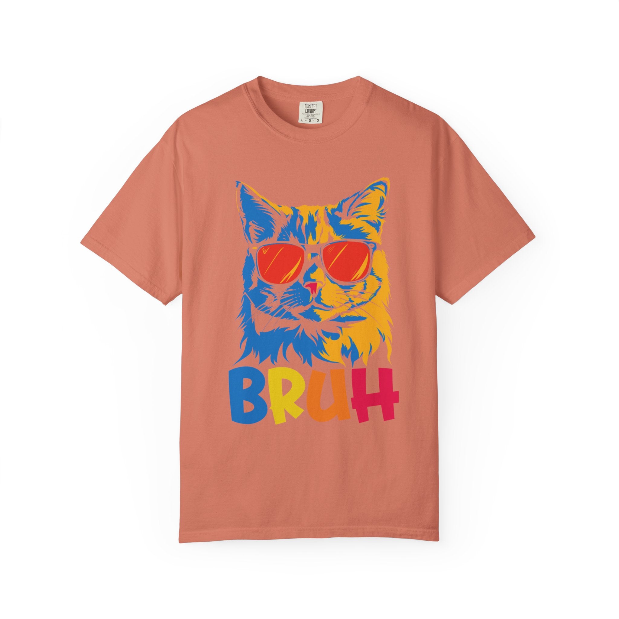 Bruh Cat T-Shirt – Funny Cool Cat Meme Tee with Sunglasses