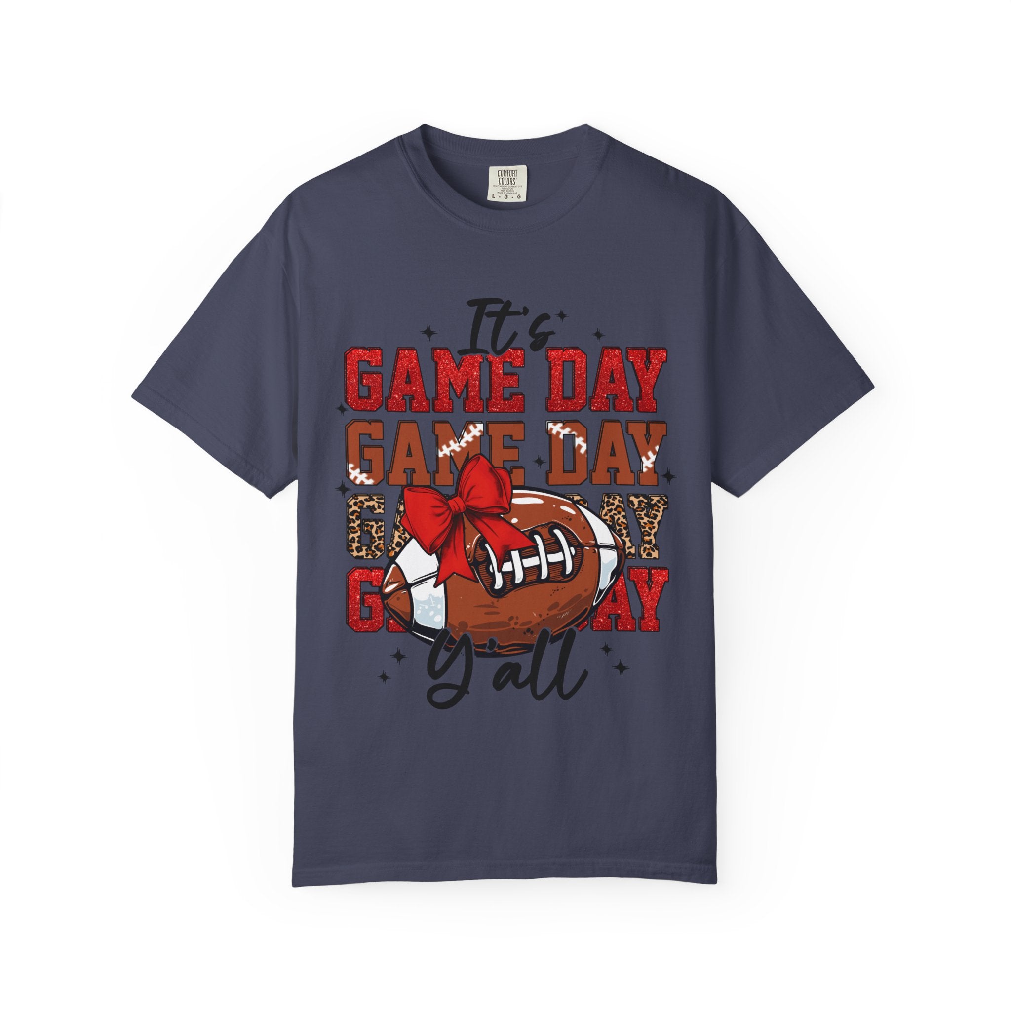 It’s Game Day Y’all | Football Graphic T-Shirt with Bow