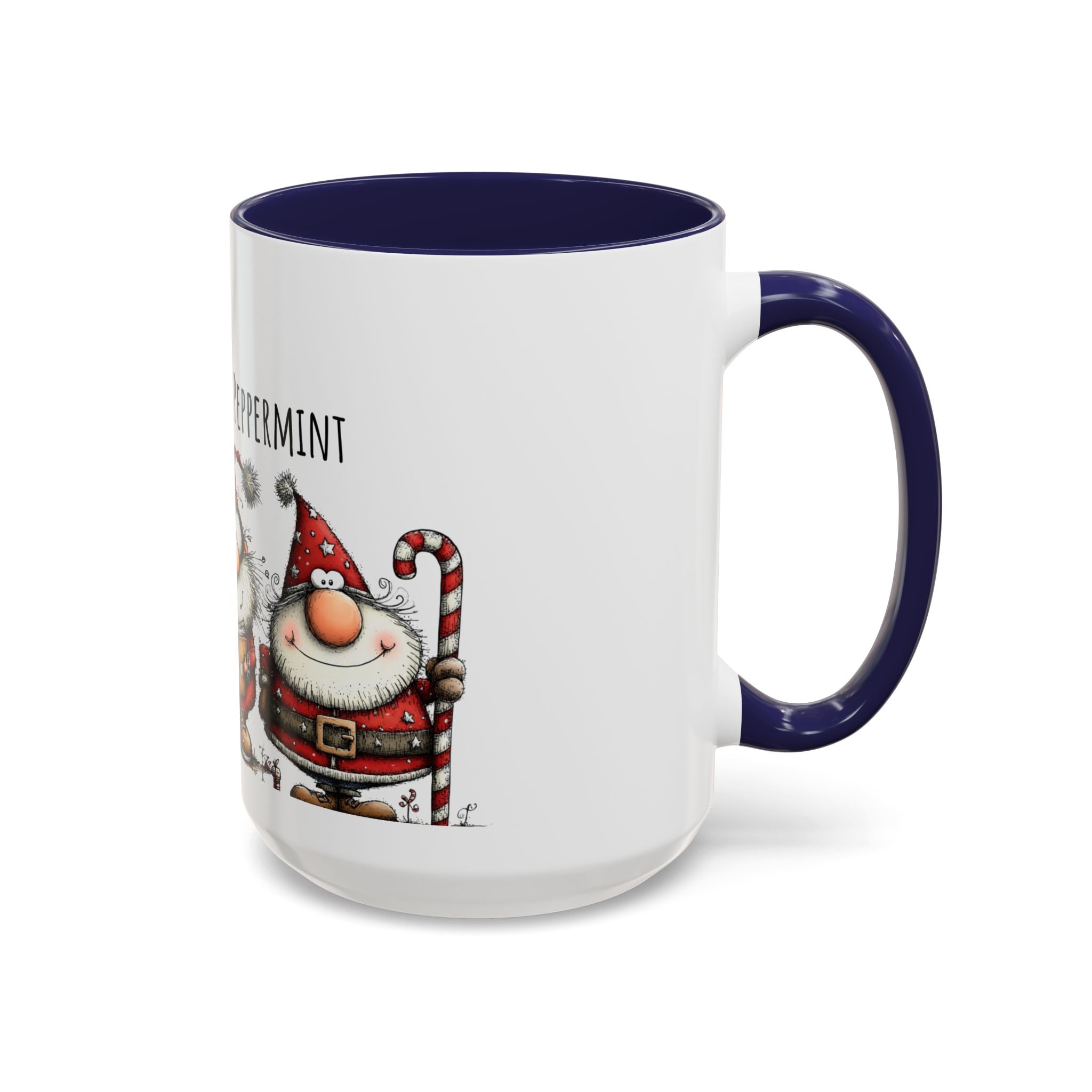 Page Turners & Peppermint Santa Mug – Cute Christmas Mug for Book Lovers