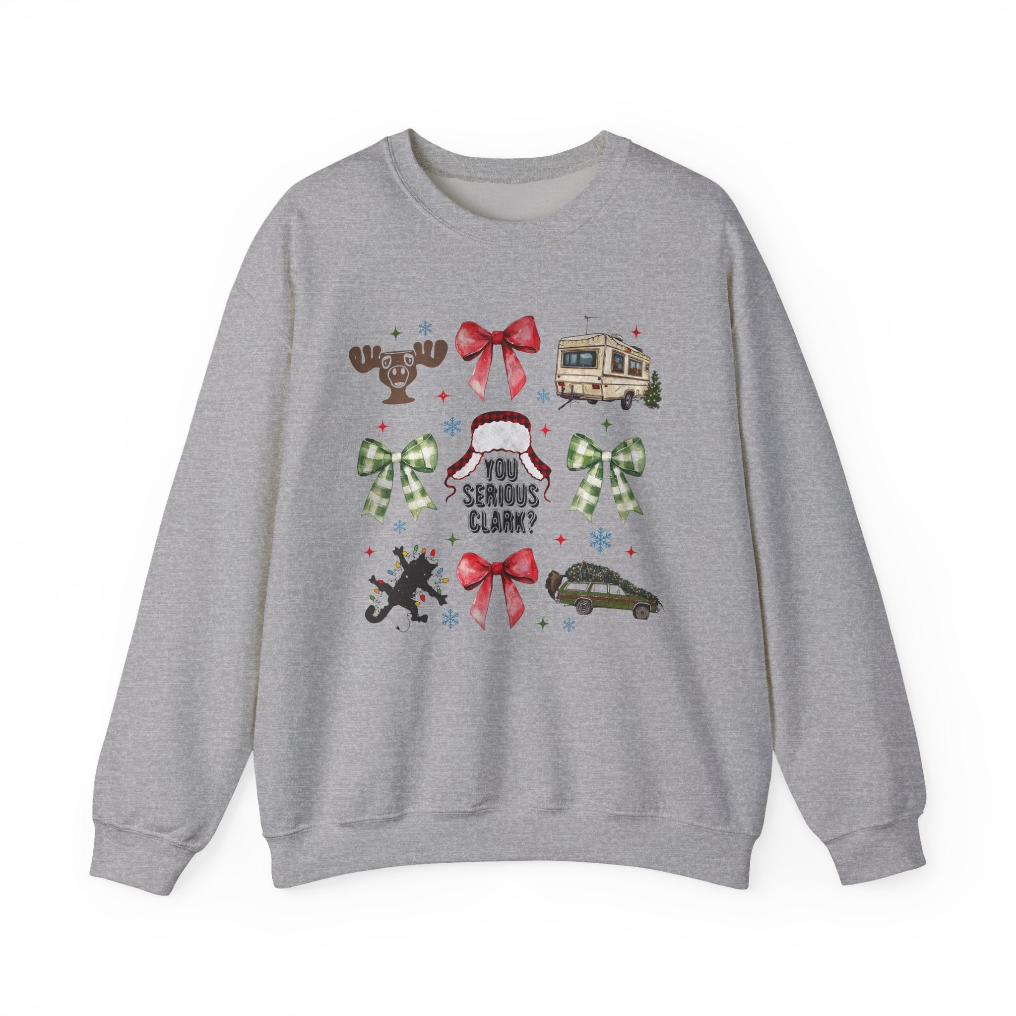 Griswold Christmas Coquette Sweatshirt – Holiday Lights, Camper, and Bows Aesthetic
