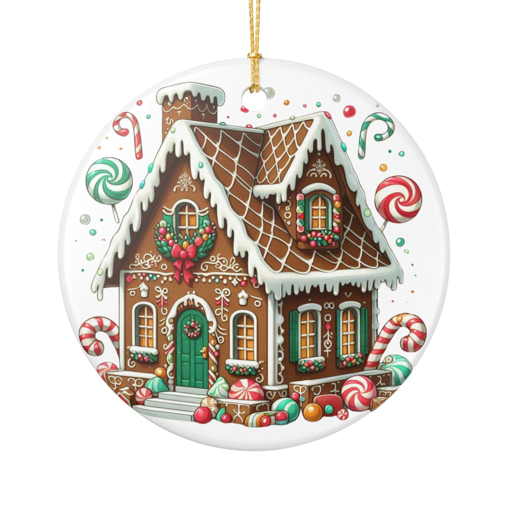 Gingerbread House Christmas Ornament – Candyland Holiday Decor
