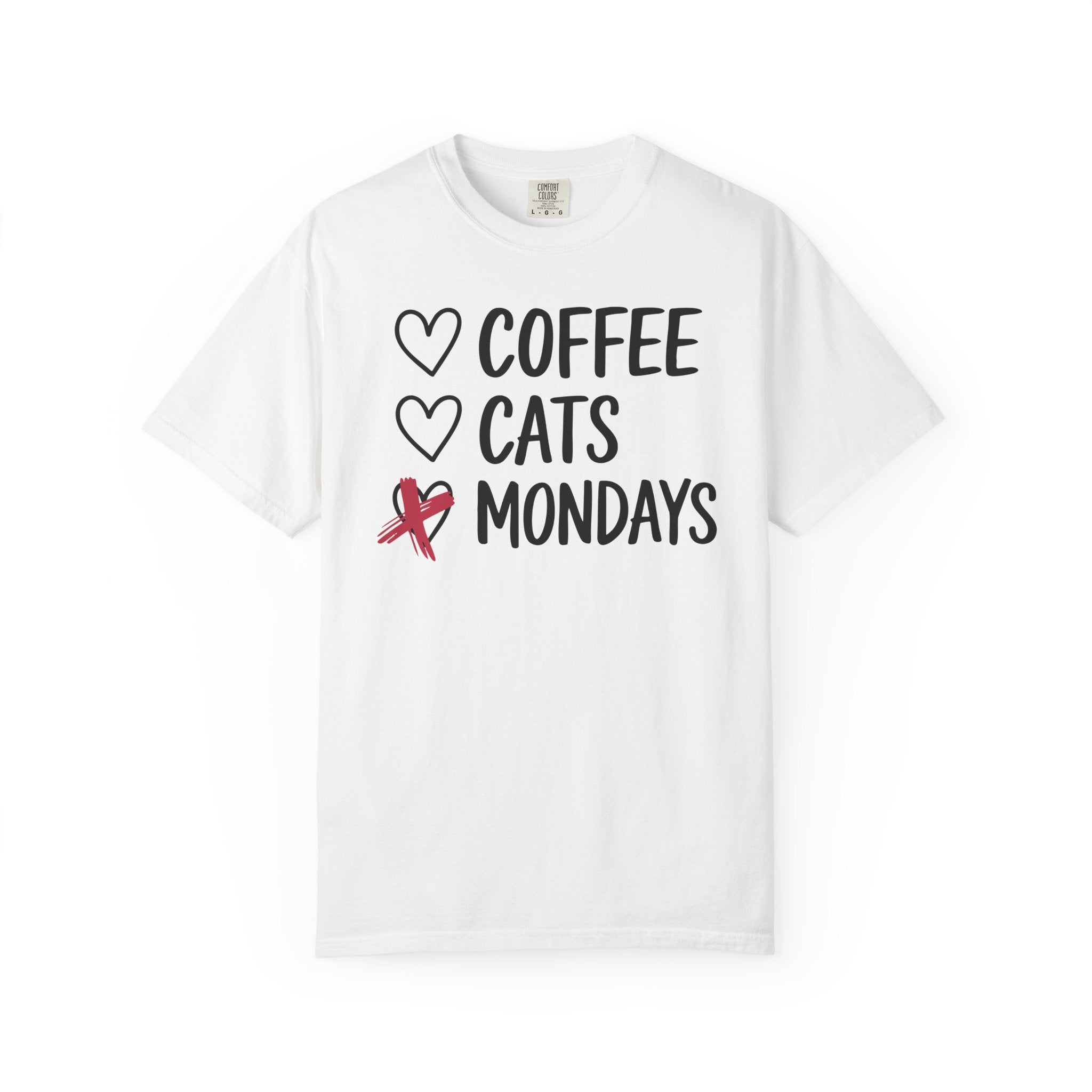 Coffee Cats Not Mondays Shirt – Funny Cat Lover Tee