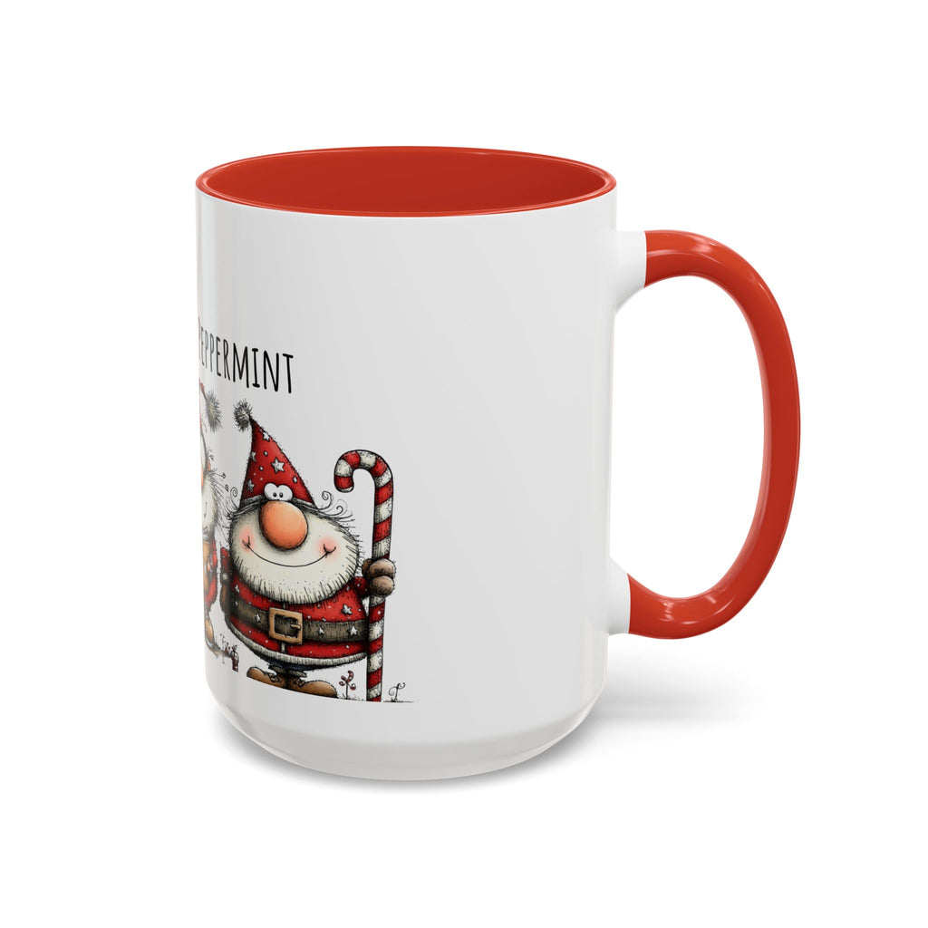 Page Turners & Peppermint Santa Mug – Cute Christmas Mug for Book Lovers