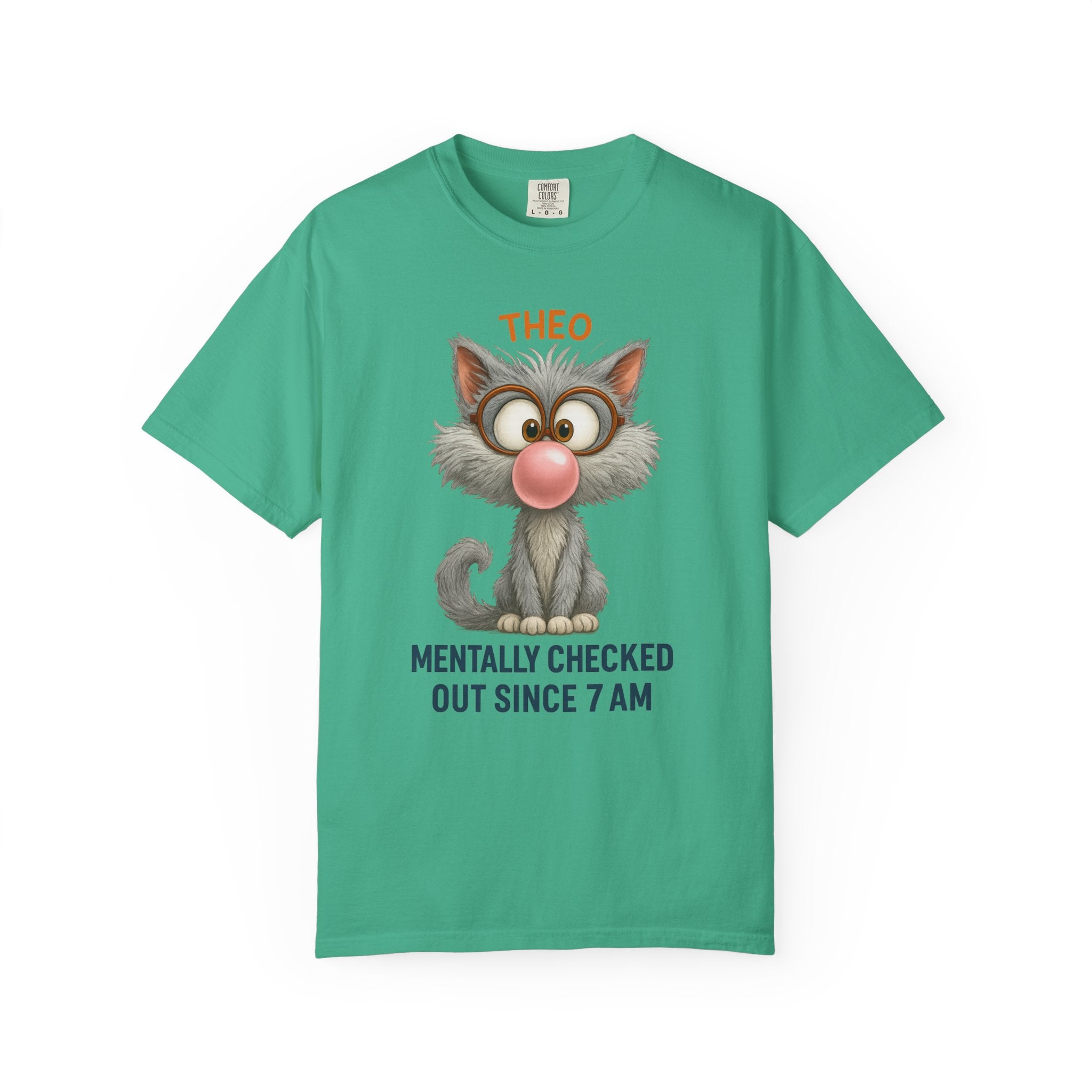 Mentally Checked Out Cat Shirt – Funny Personalized Name Tee