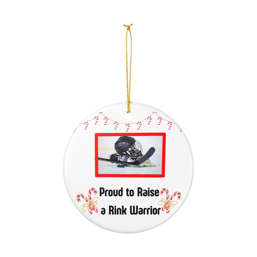 Hockey Mom Christmas Ornament | Rink Warrior Holiday Gift for Sports Moms