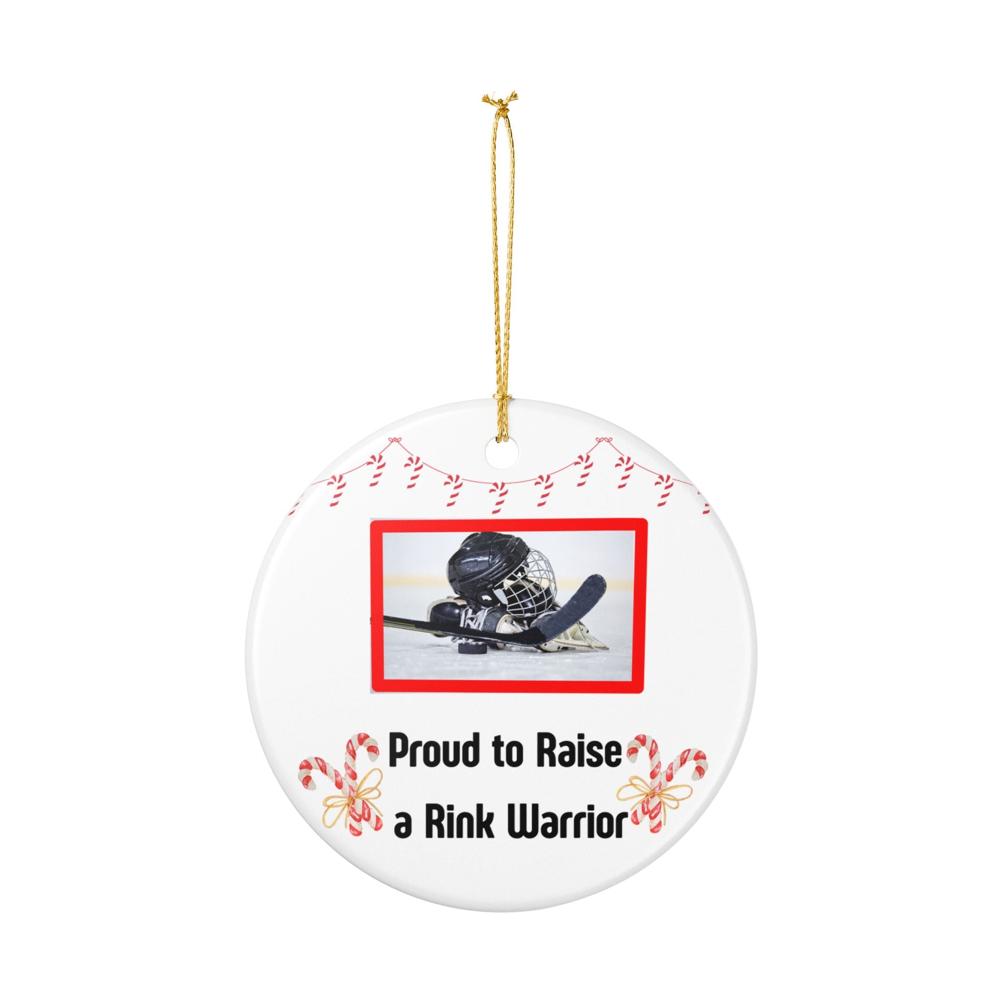Hockey Mom Christmas Ornament | Rink Warrior Holiday Gift for Sports Moms