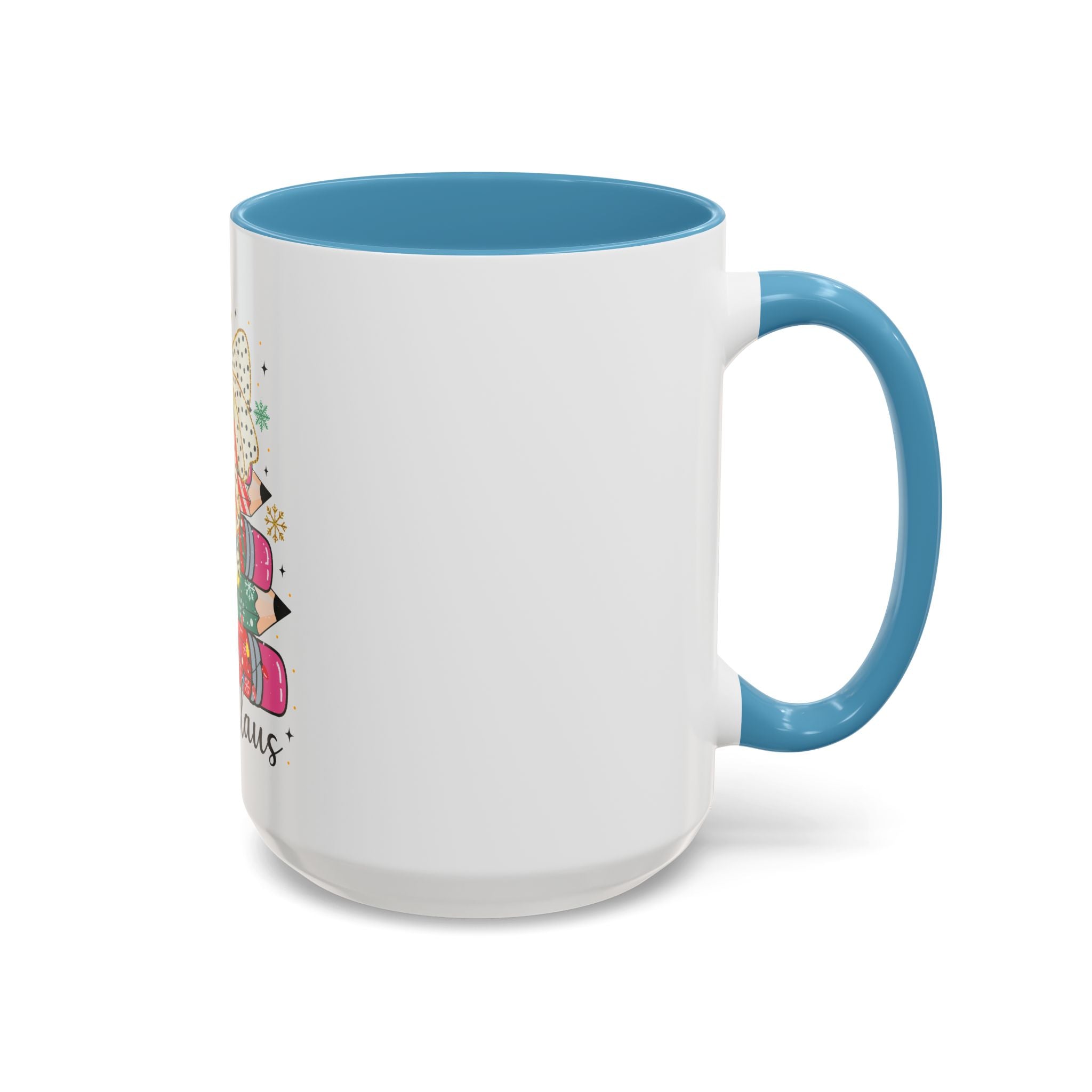 Mrs. Claus Christmas Mug – Teacher Pencil Tree Holiday Cup