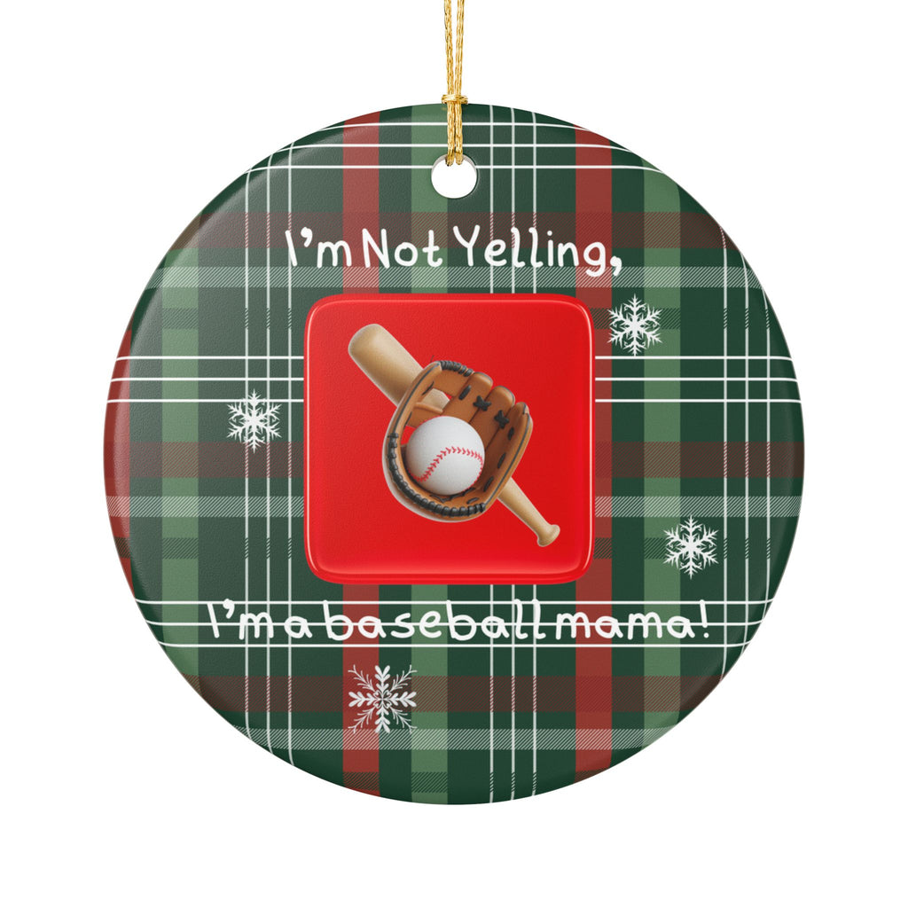 Baseball Mama Christmas Ornament | Funny Holiday Sports Keepsake