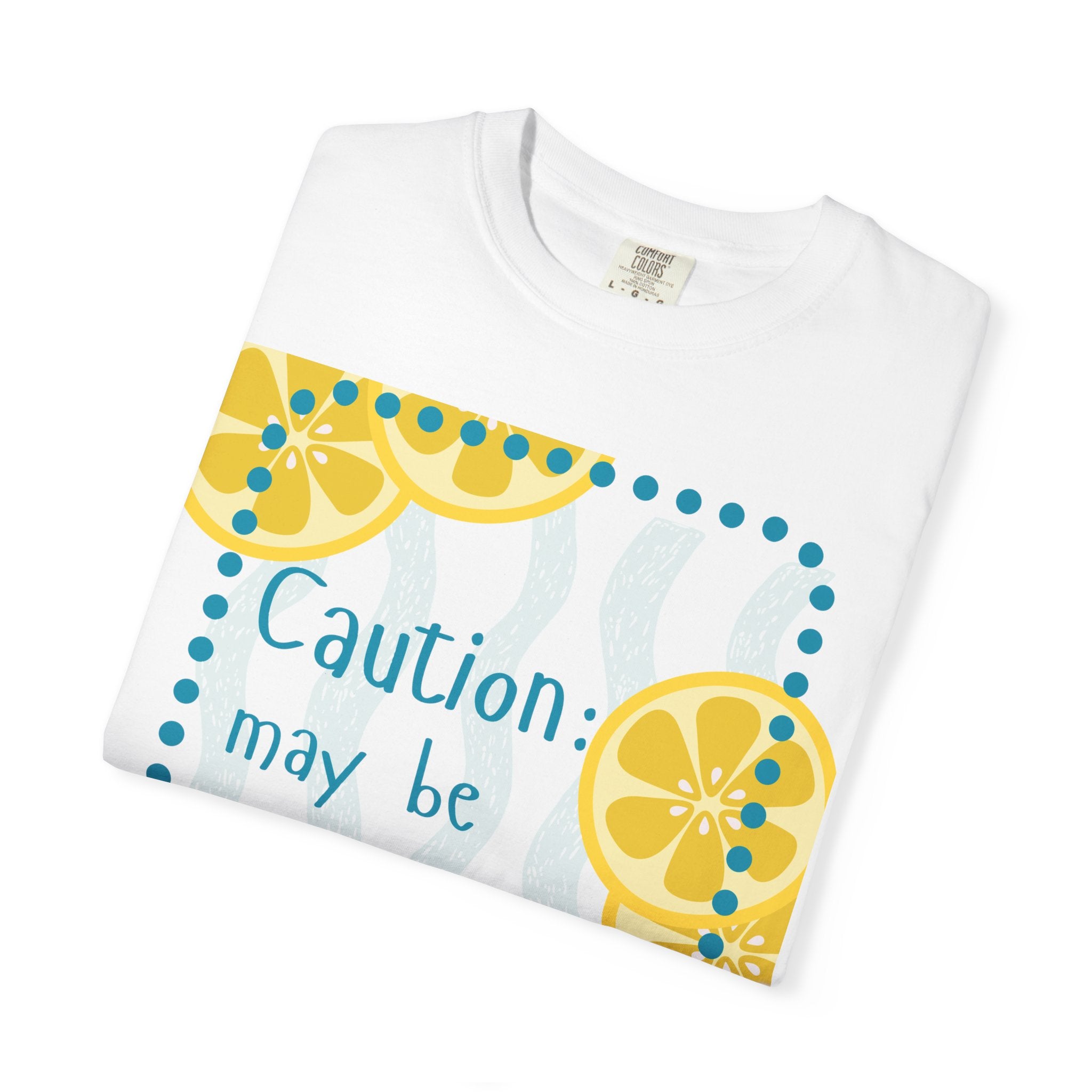 Caution May Be Extra Tart Shirt | Comfort Colors Funny Lemon Tee for Women