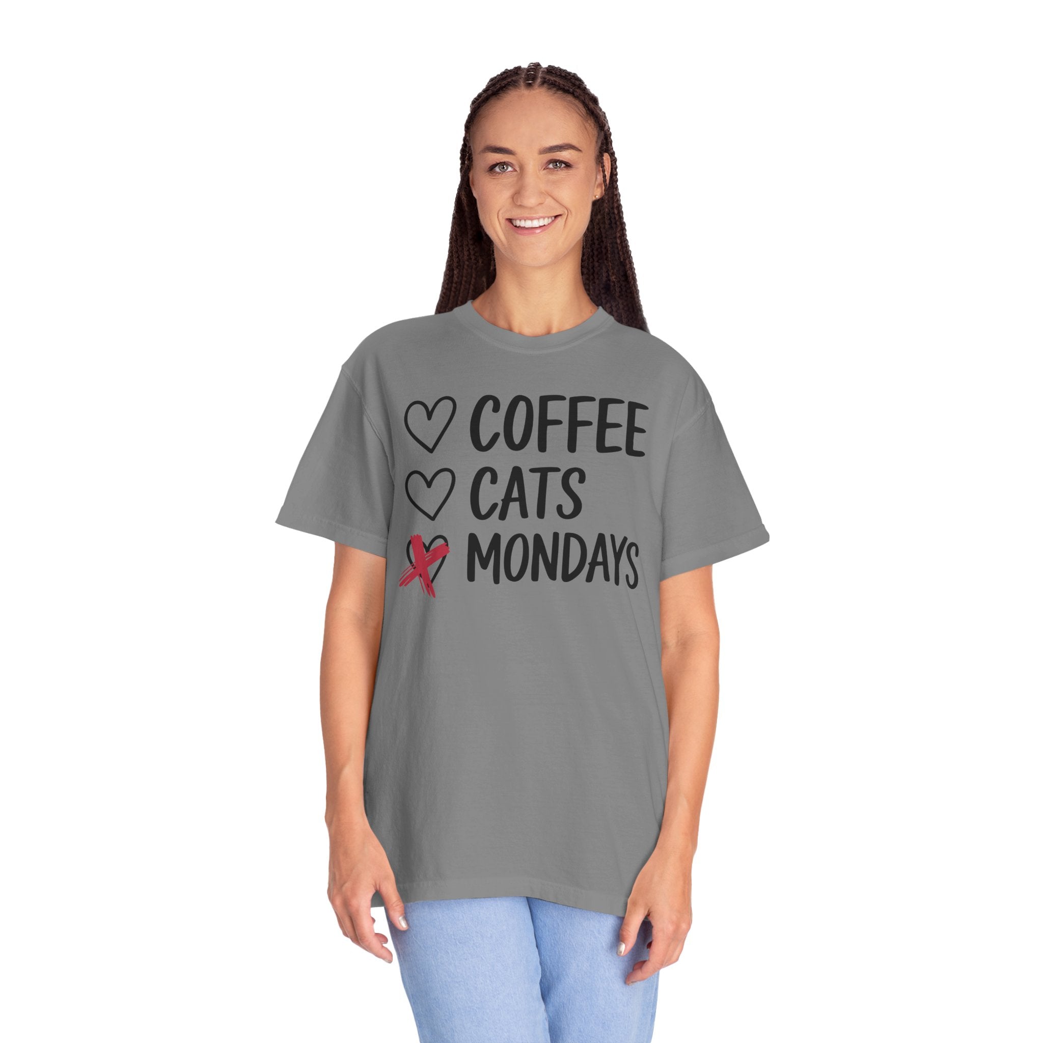 Coffee Cats Not Mondays Shirt – Funny Cat Lover Tee