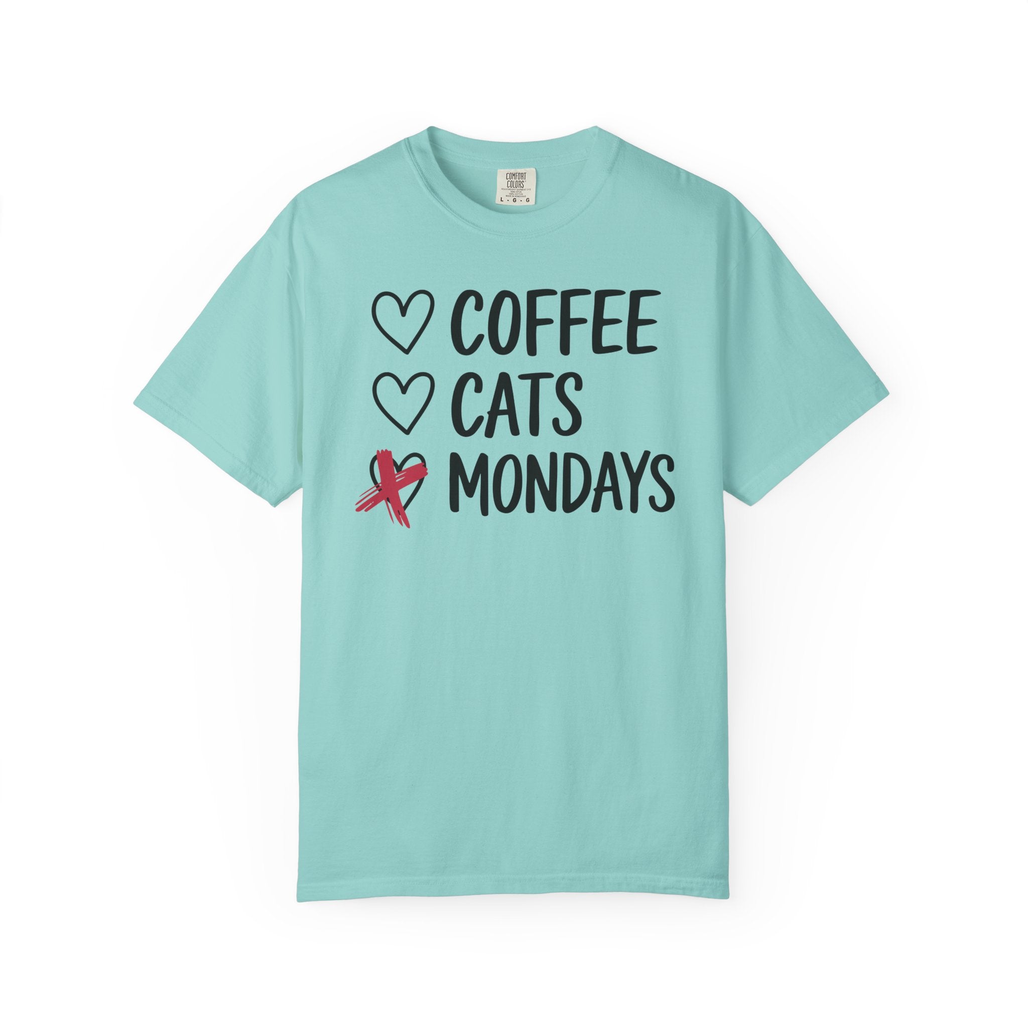 Coffee Cats Not Mondays Shirt – Funny Cat Lover Tee