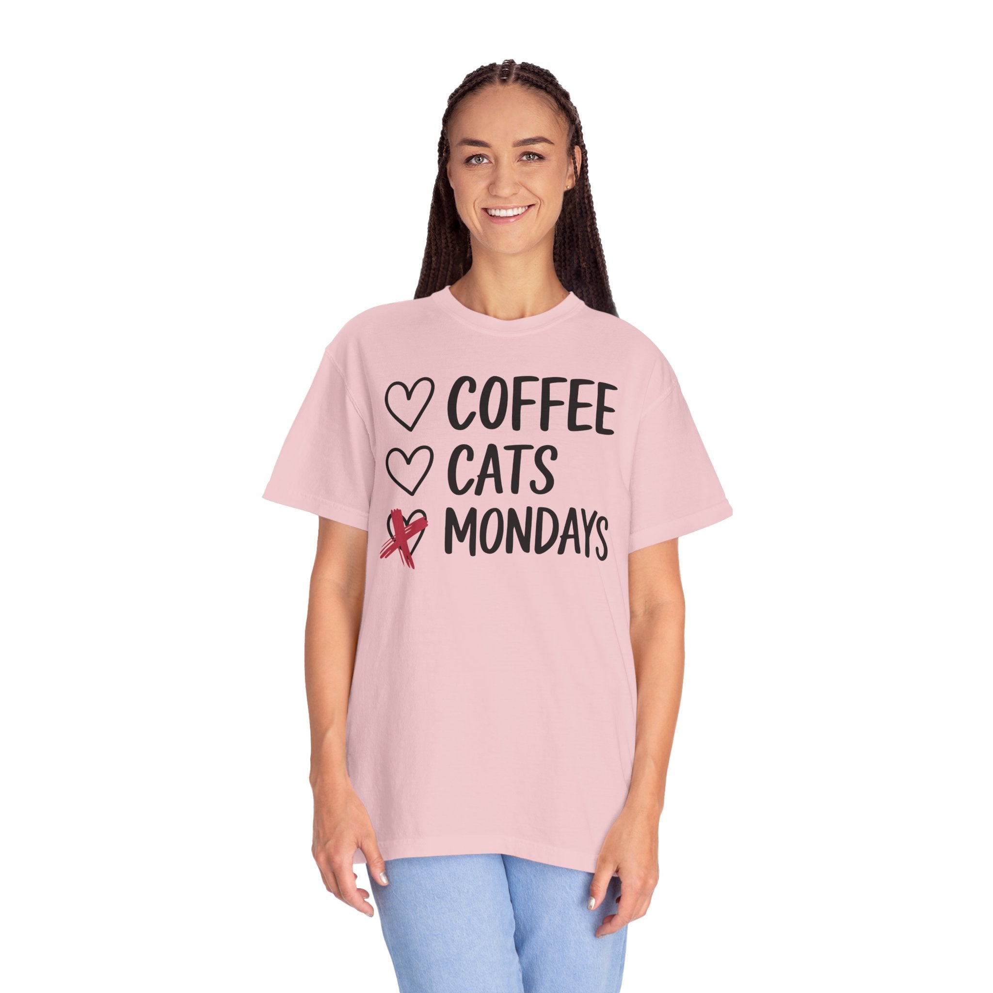 Coffee Cats Not Mondays Shirt – Funny Cat Lover Tee
