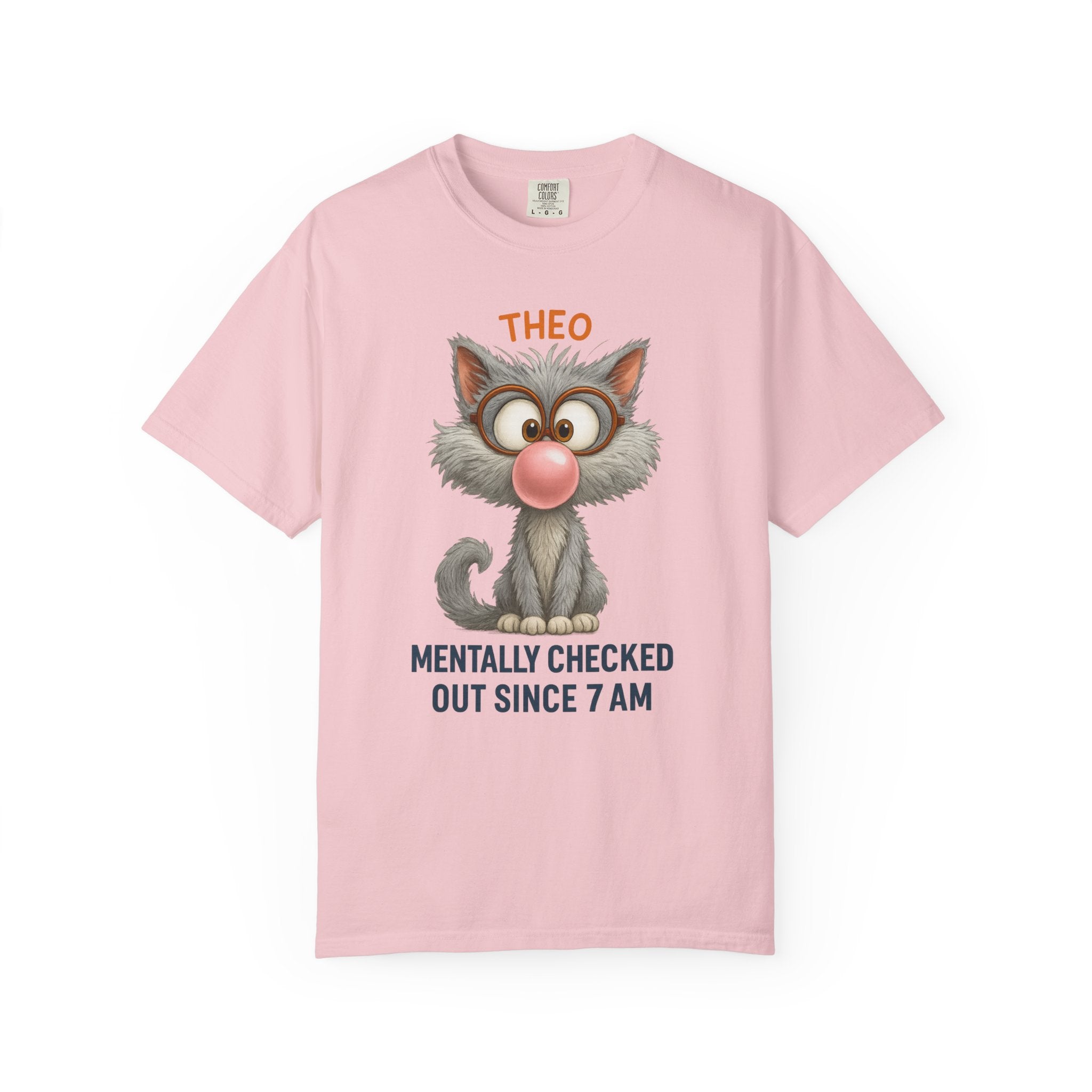 Mentally Checked Out Cat Shirt – Funny Personalized Name Tee