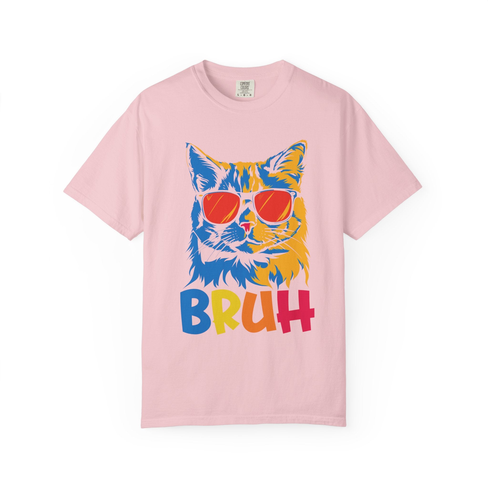 Bruh Cat T-Shirt – Funny Cool Cat Meme Tee with Sunglasses