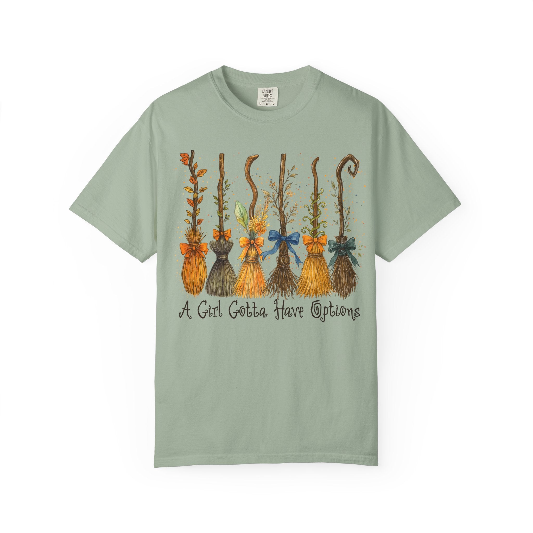 A Girl Gotta Have Options Witch Shirt – Funny Halloween Tee