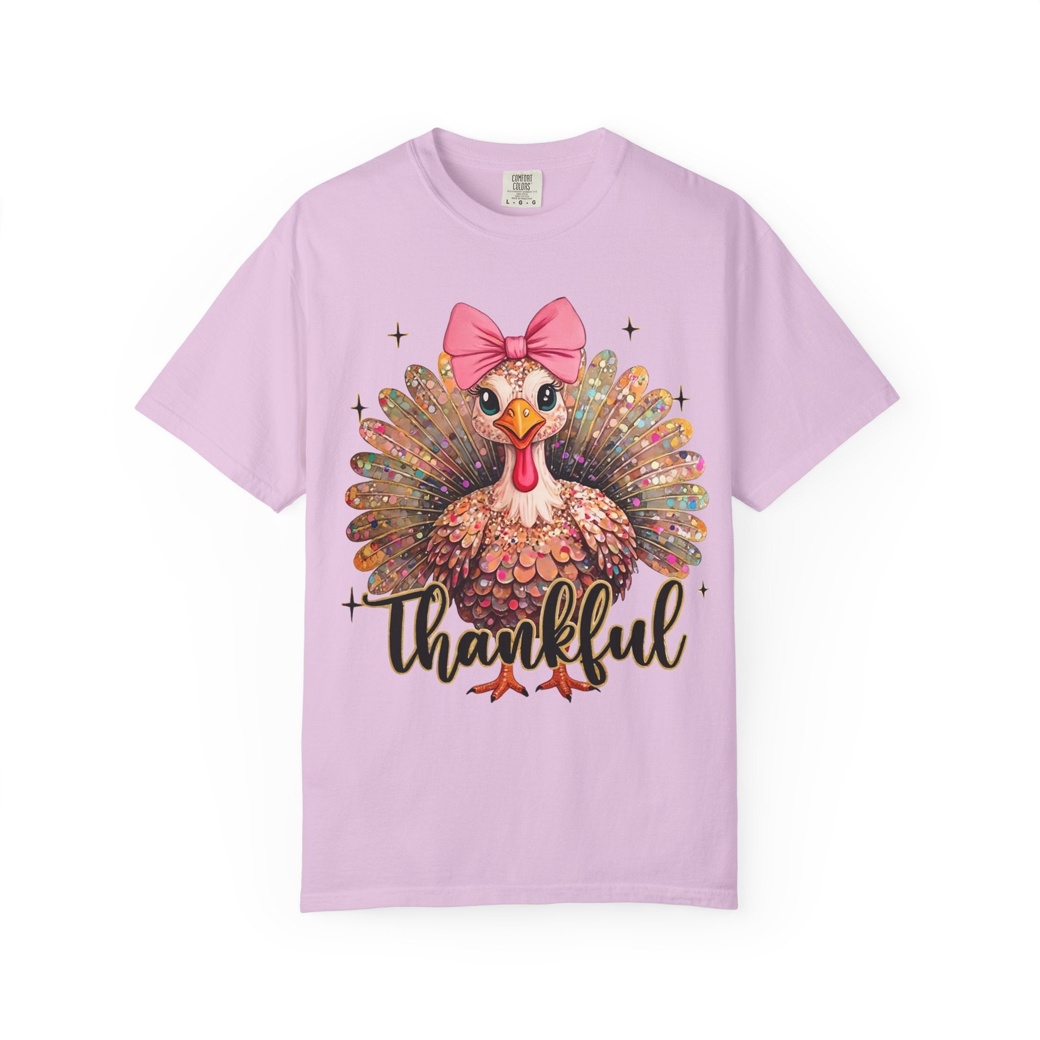 Turkey Glitter T-Shirt – Cute Thanksgiving Shirt | Unisex Fall Tee