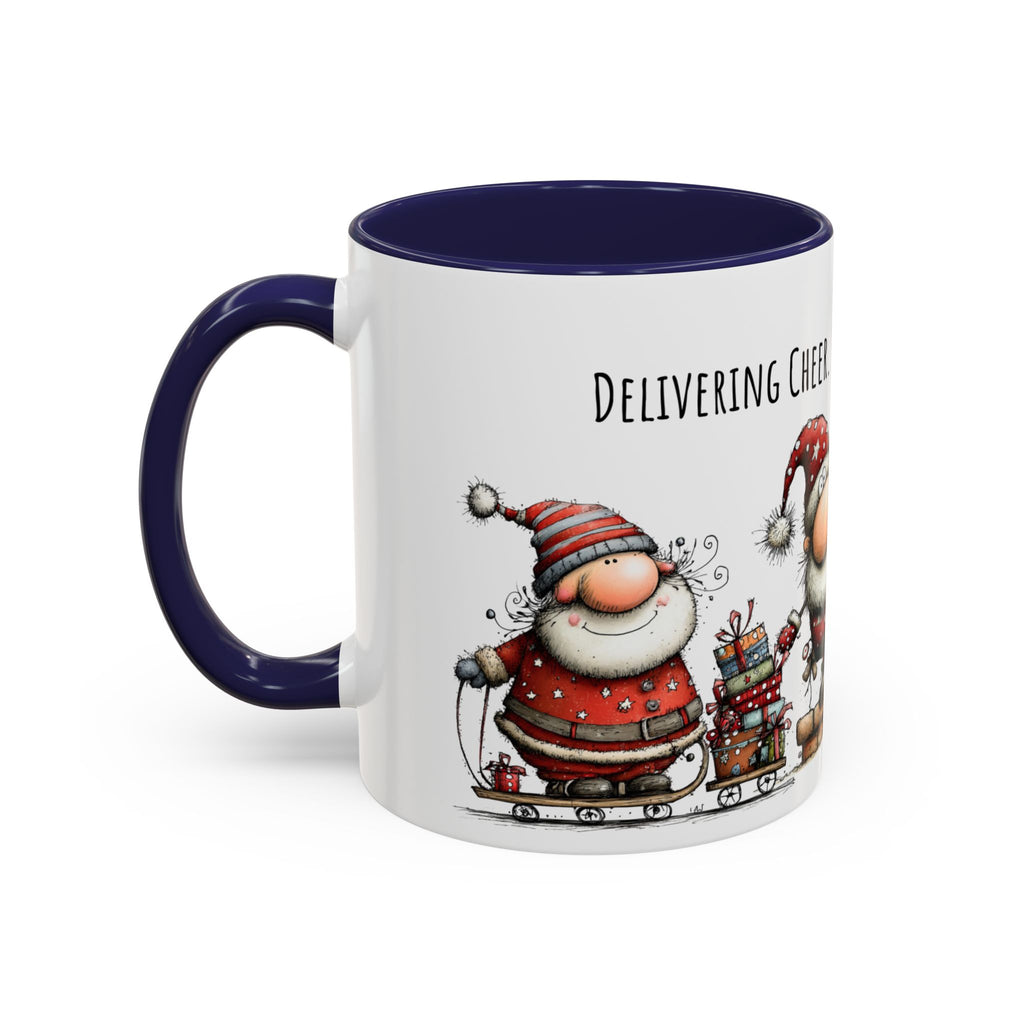Delivering Cheer Santa Mug | Funny Holiday Coffee Cup