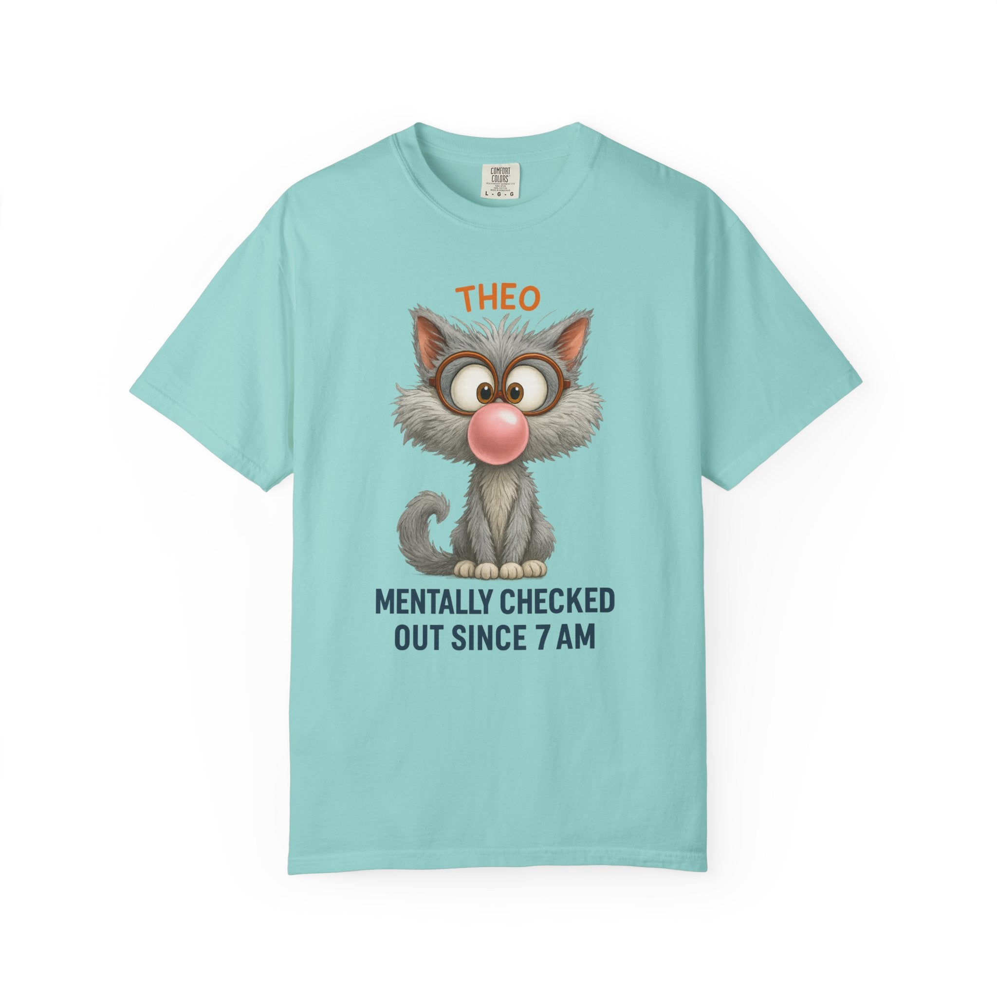 Mentally Checked Out Cat Shirt – Funny Personalized Name Tee