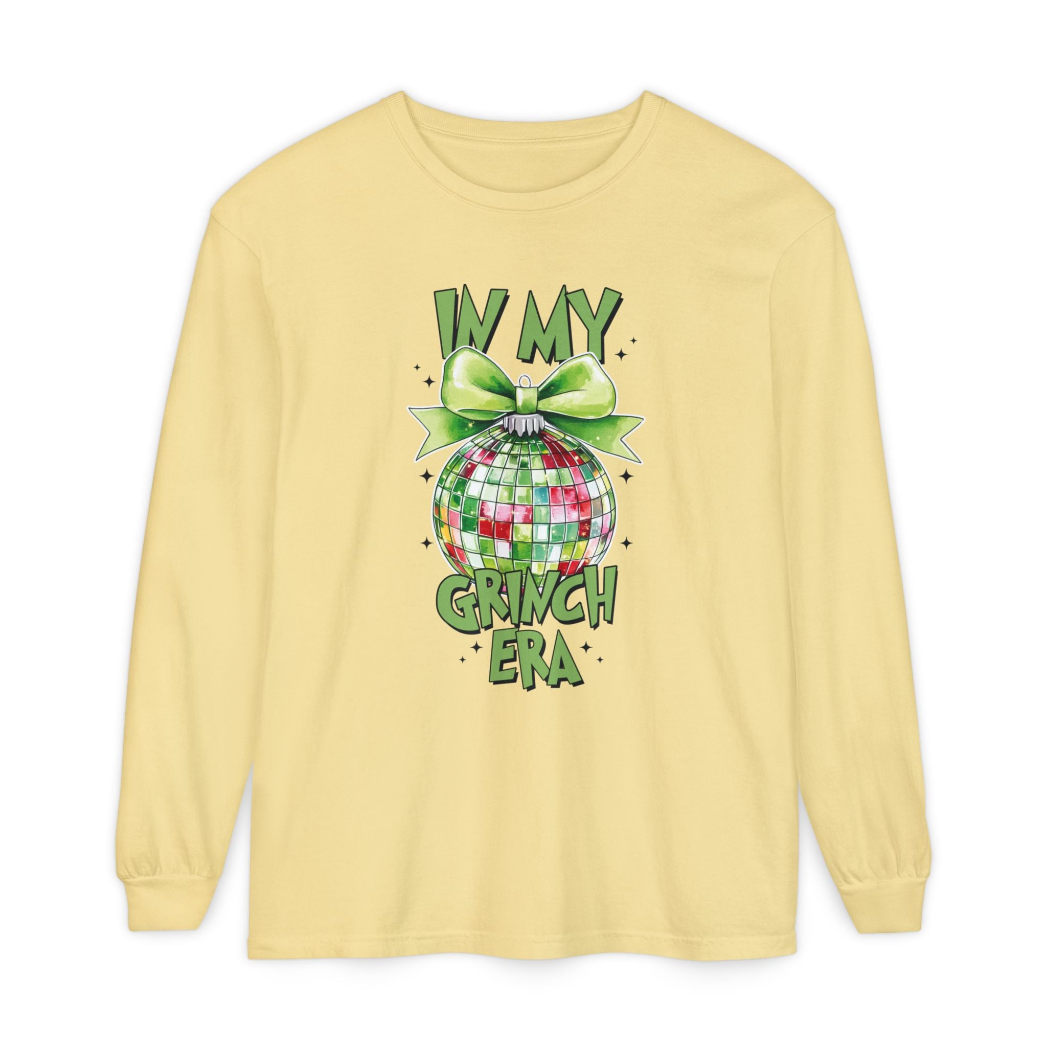 In My Grinch Era Shirt – Funny Christmas Tee with Disco Ornament