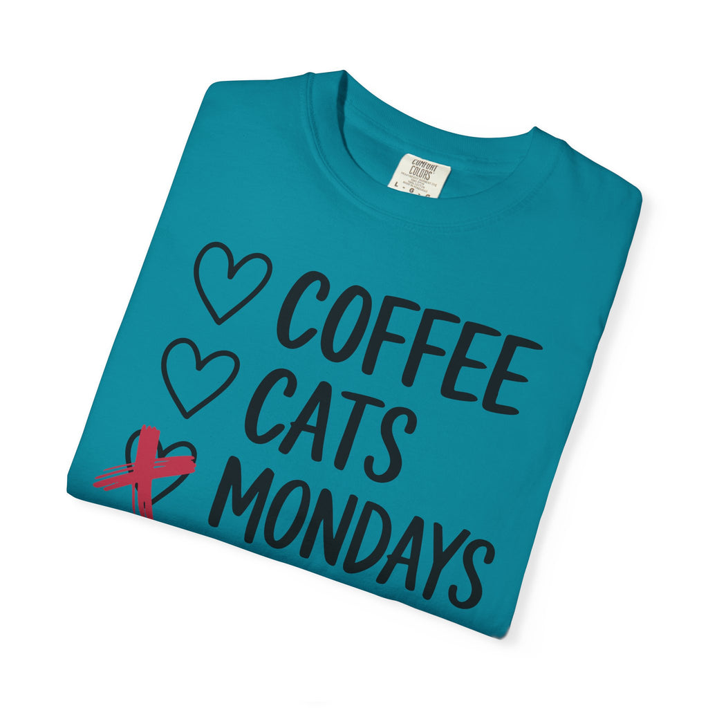 Coffee Cats Not Mondays Shirt – Funny Cat Lover Tee