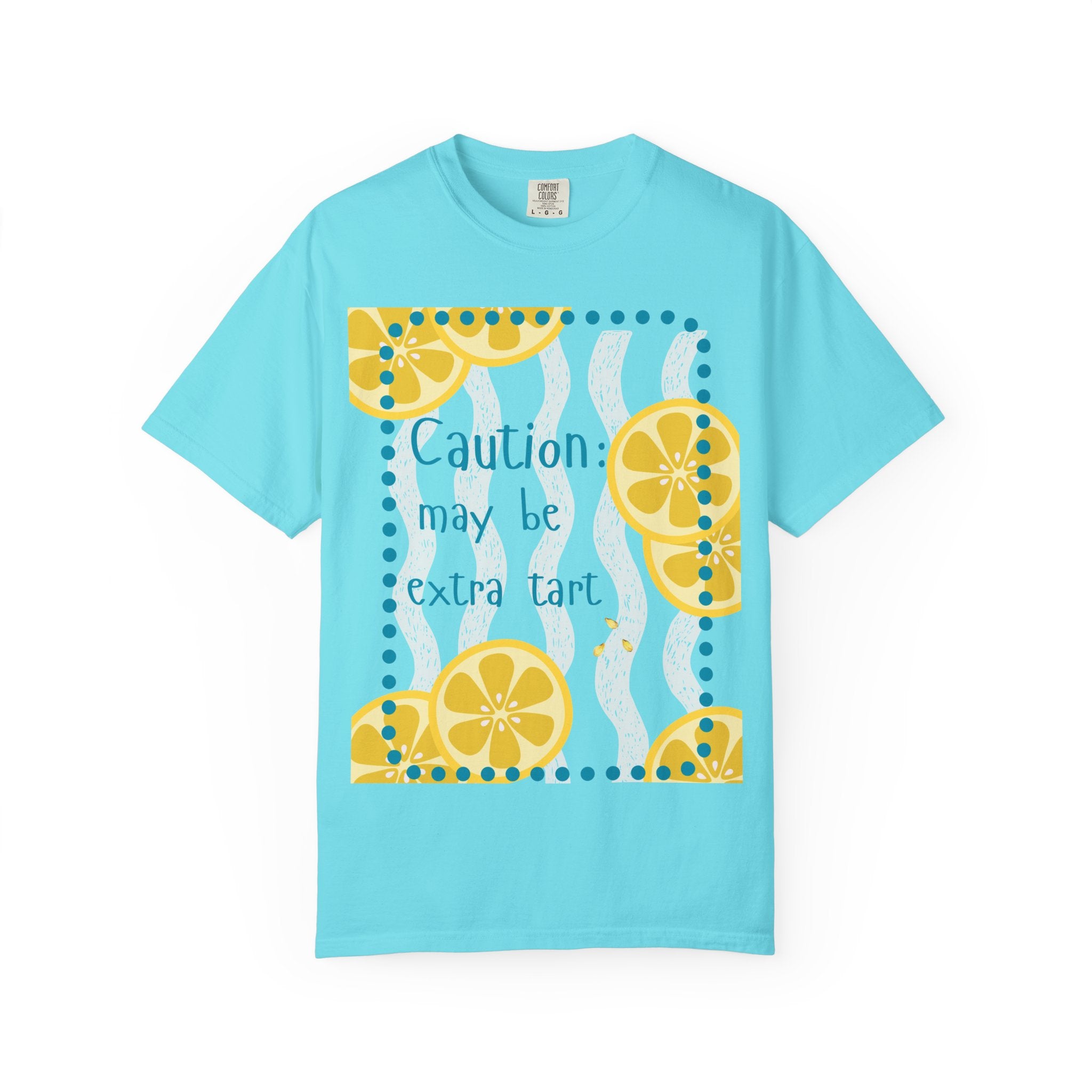 Caution May Be Extra Tart Shirt | Comfort Colors Funny Lemon Tee for Women
