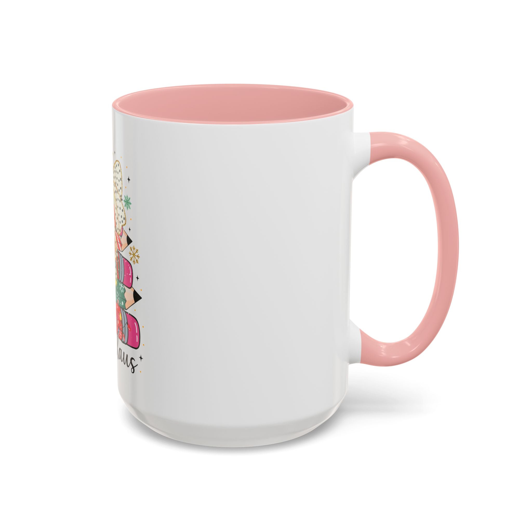 Mrs. Claus Christmas Mug – Teacher Pencil Tree Holiday Cup