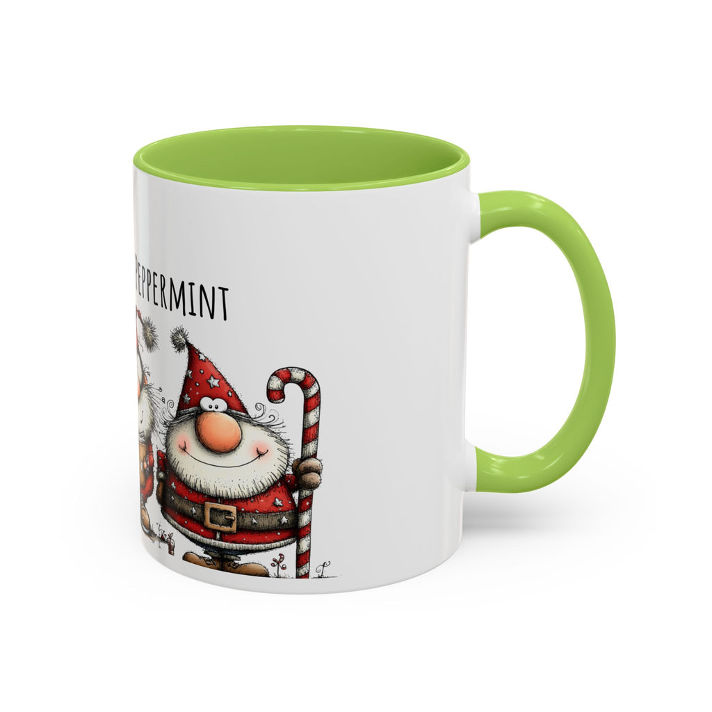 Page Turners & Peppermint Santa Mug – Cute Christmas Mug for Book Lovers